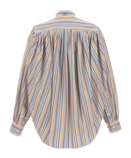 Etro Women's Blouse With Stripe Pattern Shirt | Size 38 | Wria0006 In Nude