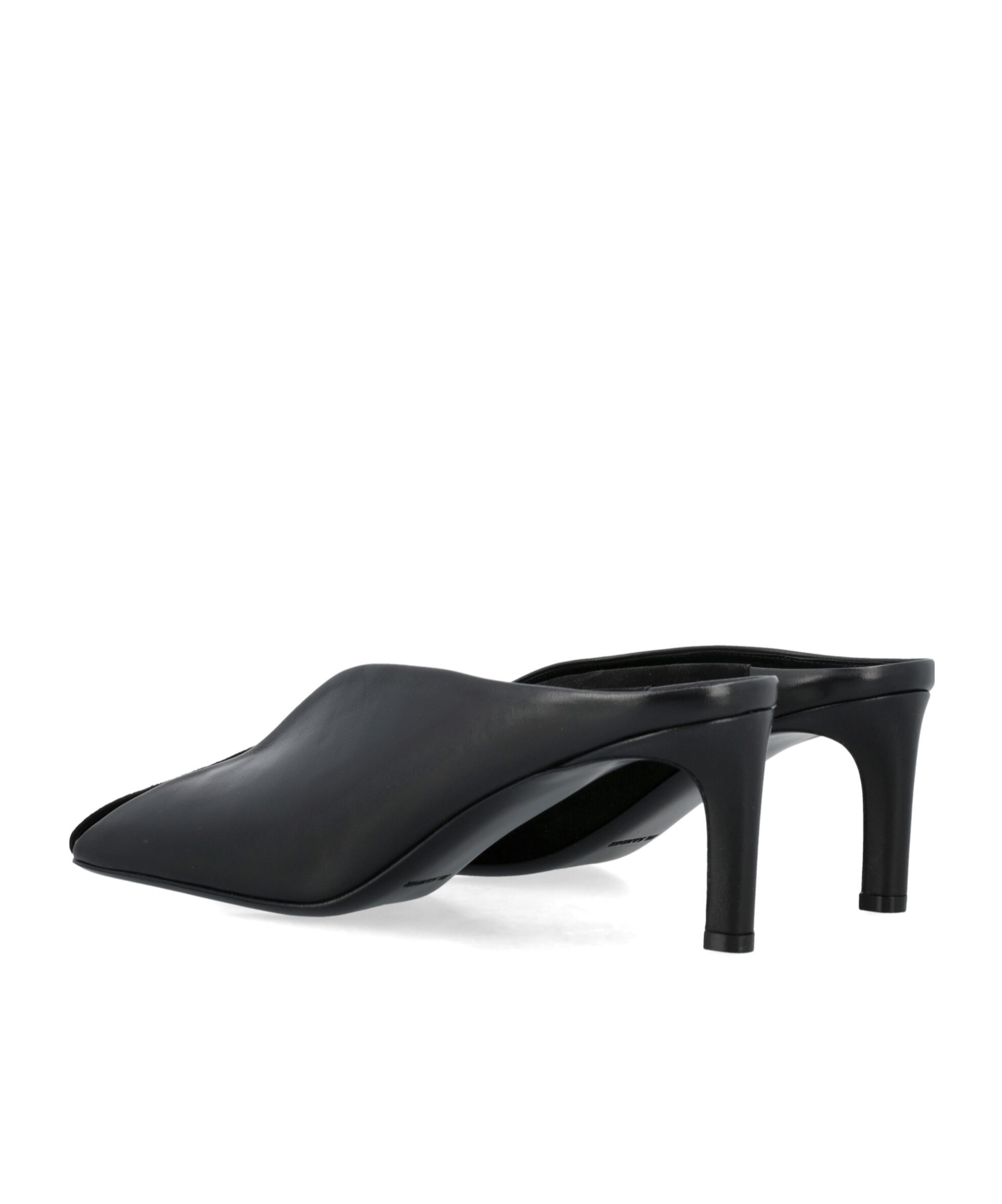 Jil Sander 70 Nappa Leather Mules In Gray