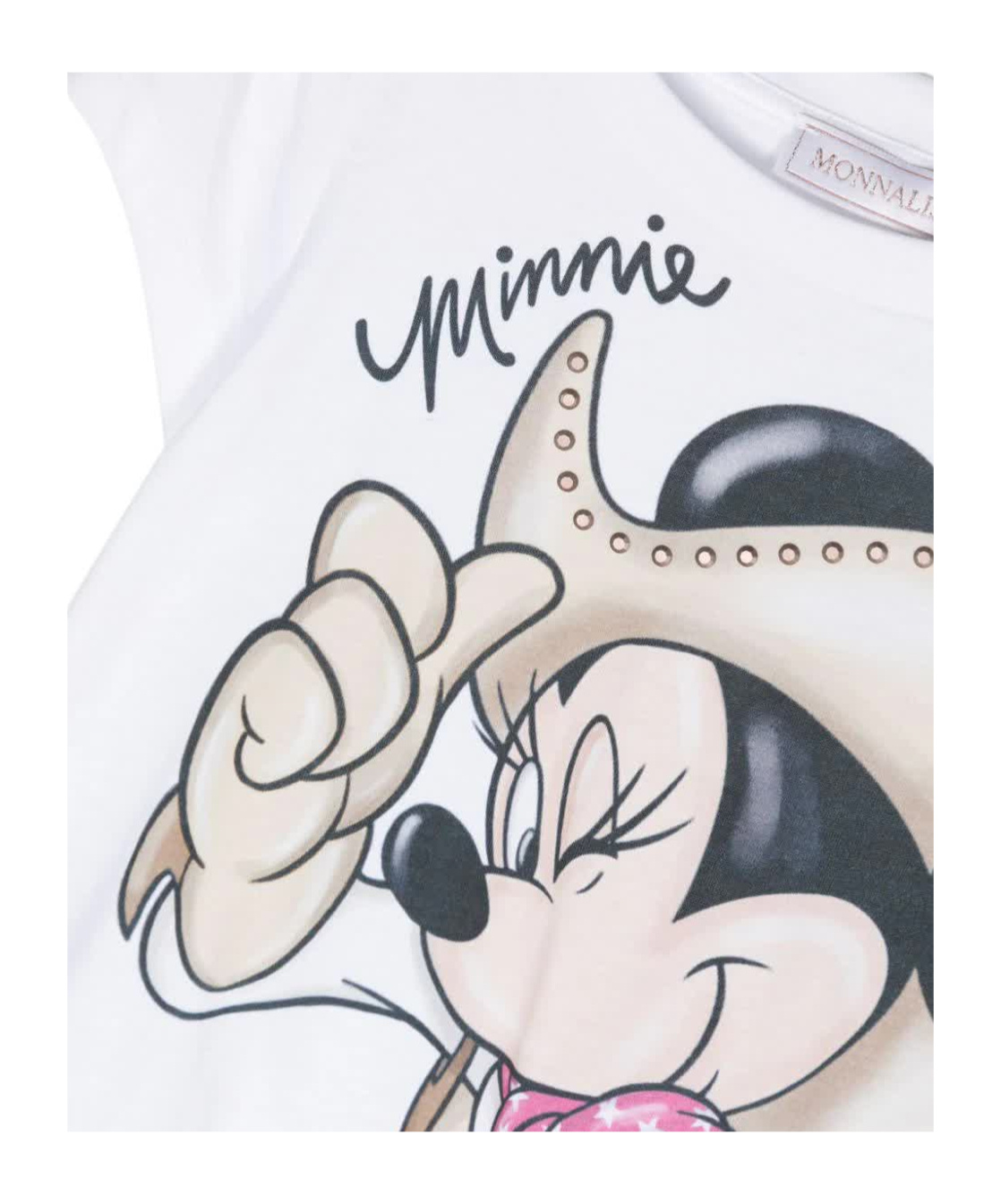 Monnalisa Graphic-print Cotton T-shirt In White