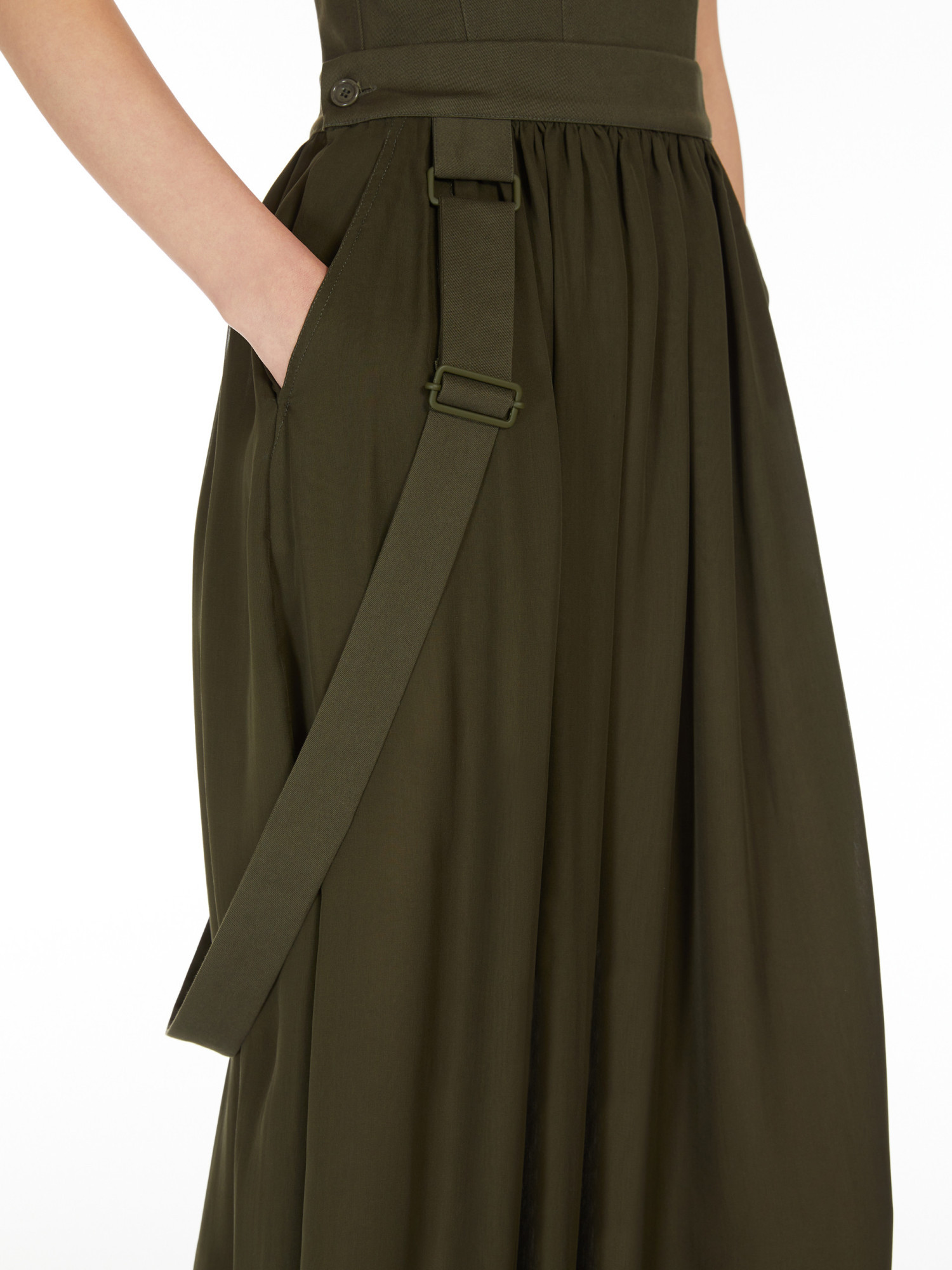 Max Mara Wool And Cashmere Crew-neck Sweater In Green