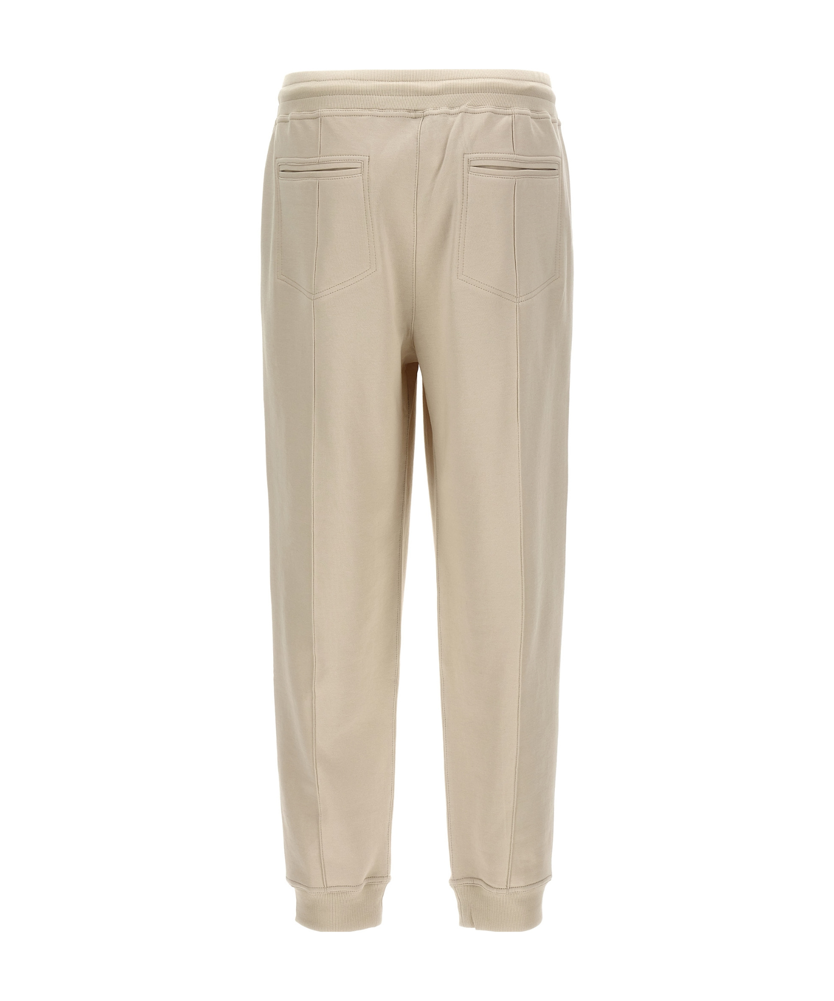 Brunello Cucinelli Raised-seam Track Pants In Neutral