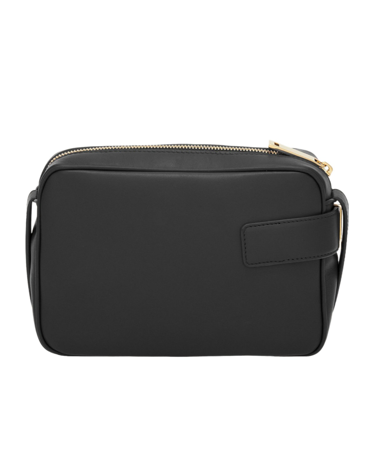 Ferragamo Black Leather Archive Crossbody Bag In Black