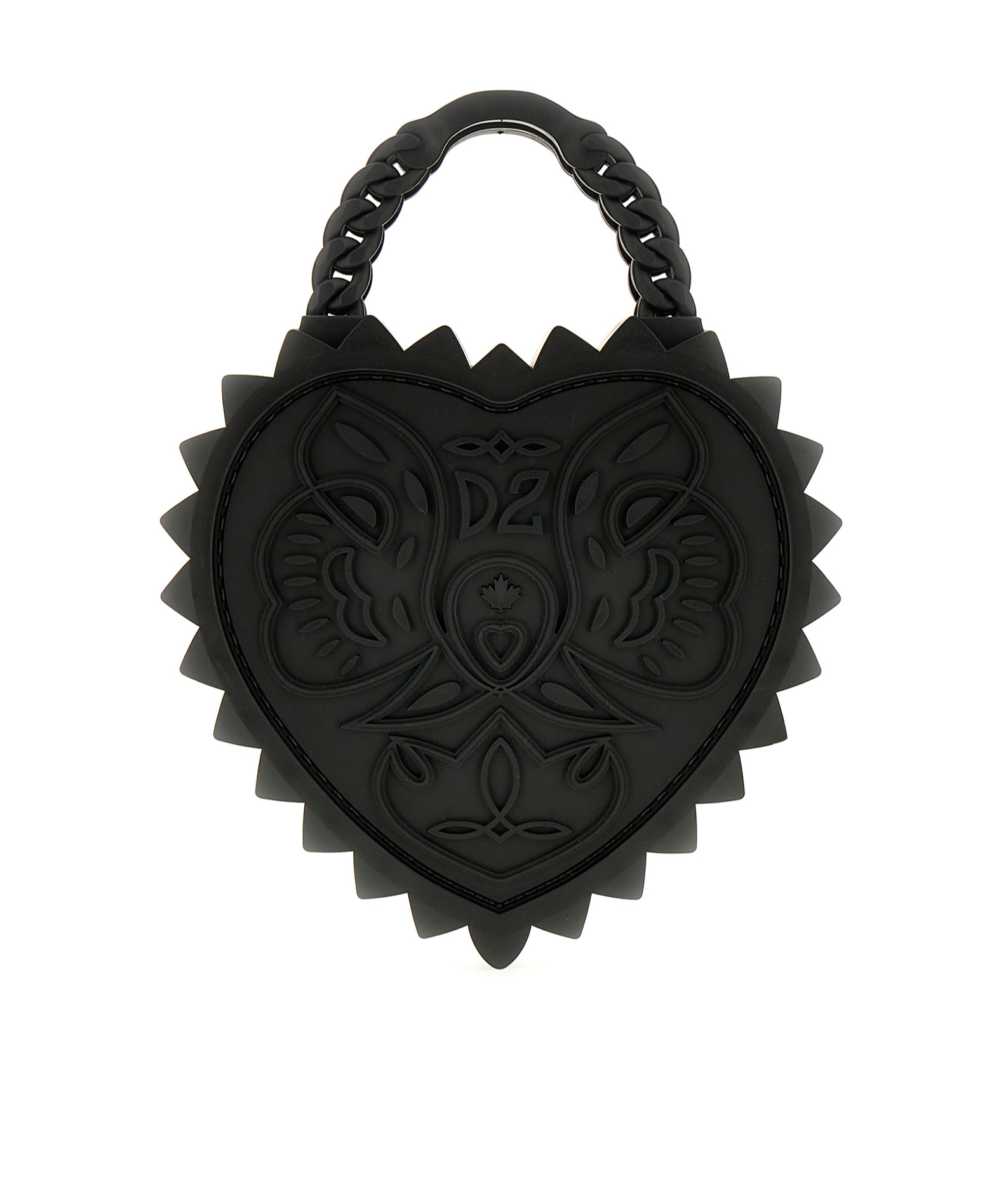 Dsquared2 Open Your Heart Tote Bag In Black