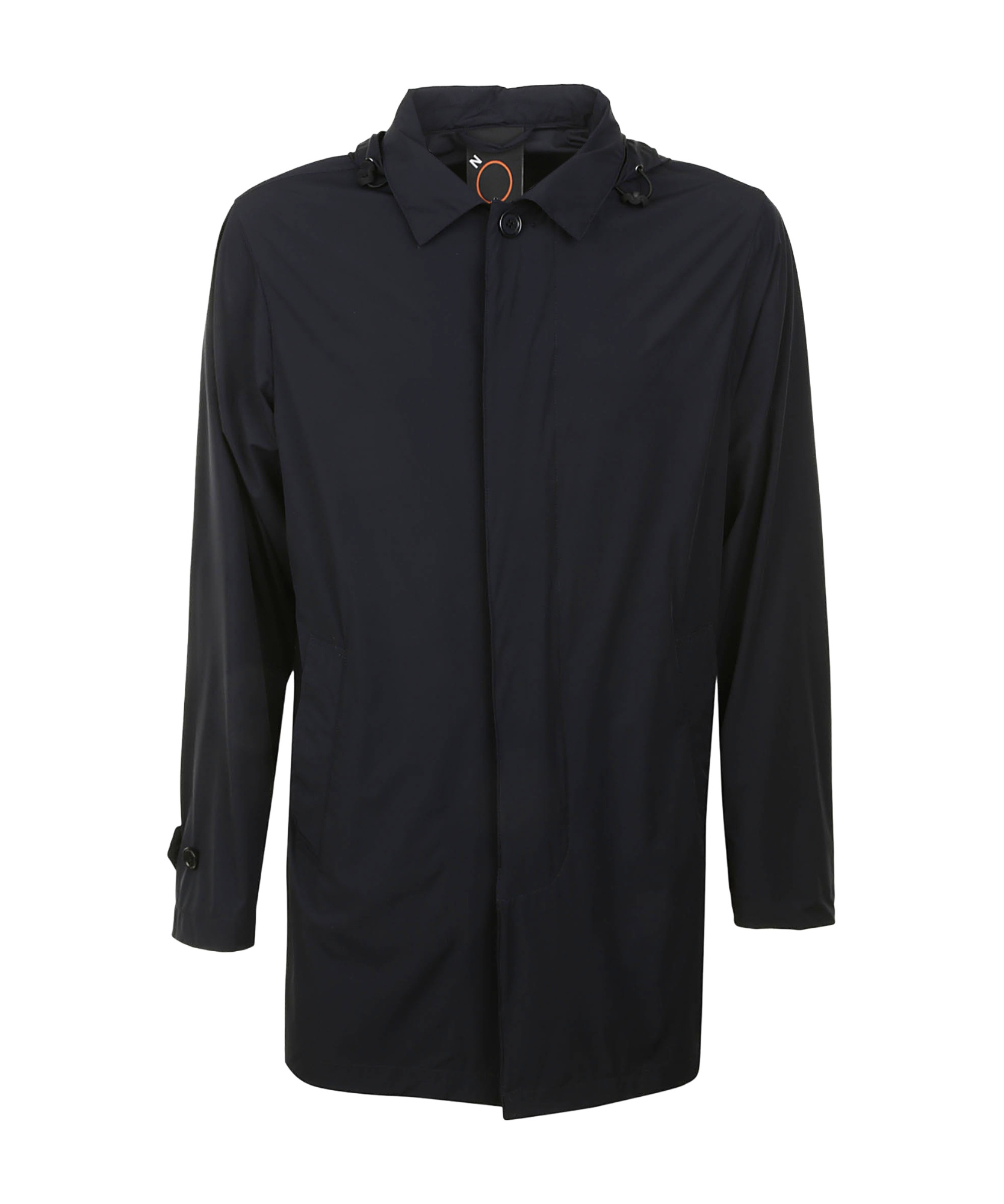 Aspesi Hooded Long-sleeved Casual Jacket In Black