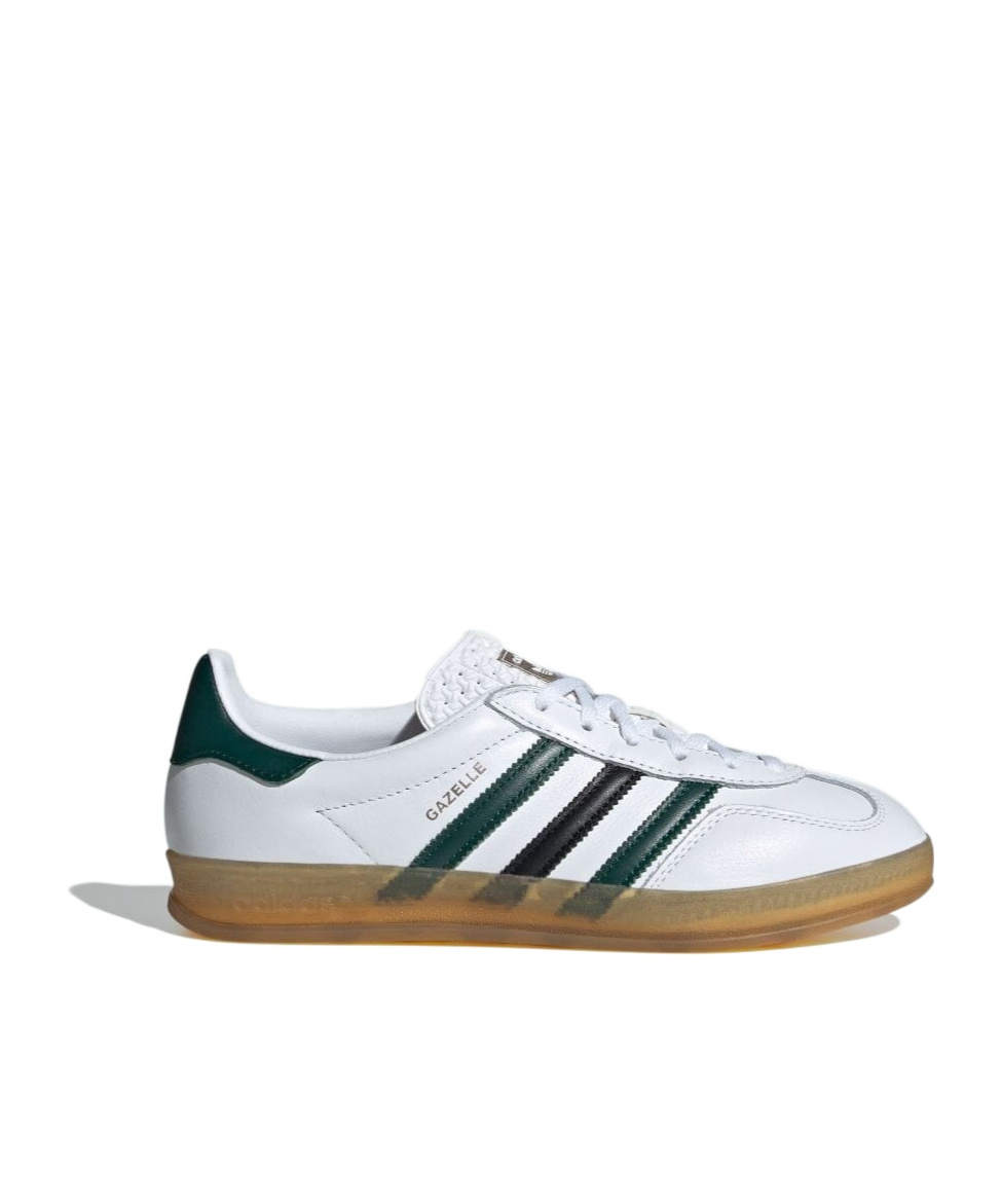 Adidas Originals Scarpe Gazelle Indoor Cream White/collegiate Green/gum In White