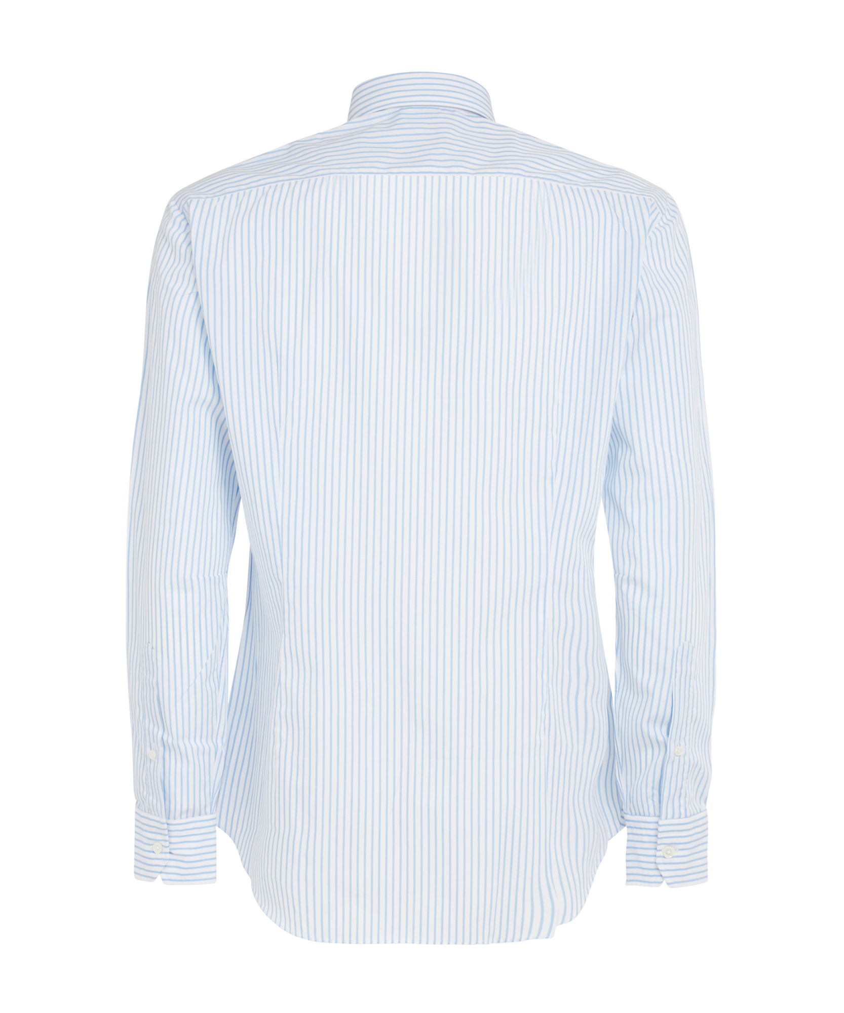 Salvatore Piccolo Striped Long-sleeved Shirt In White