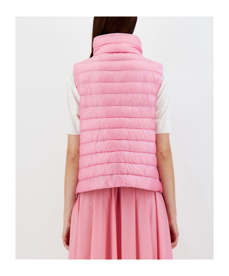 Herno Reversible Sleeveless Jacket In Nylon Ultralight In Pink