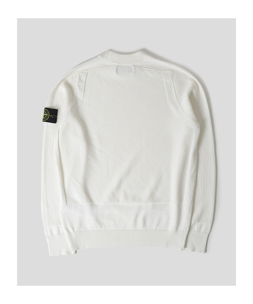 STONE ISLAND STONE ISLAND LOGO PATCH KNITTED JUMPER