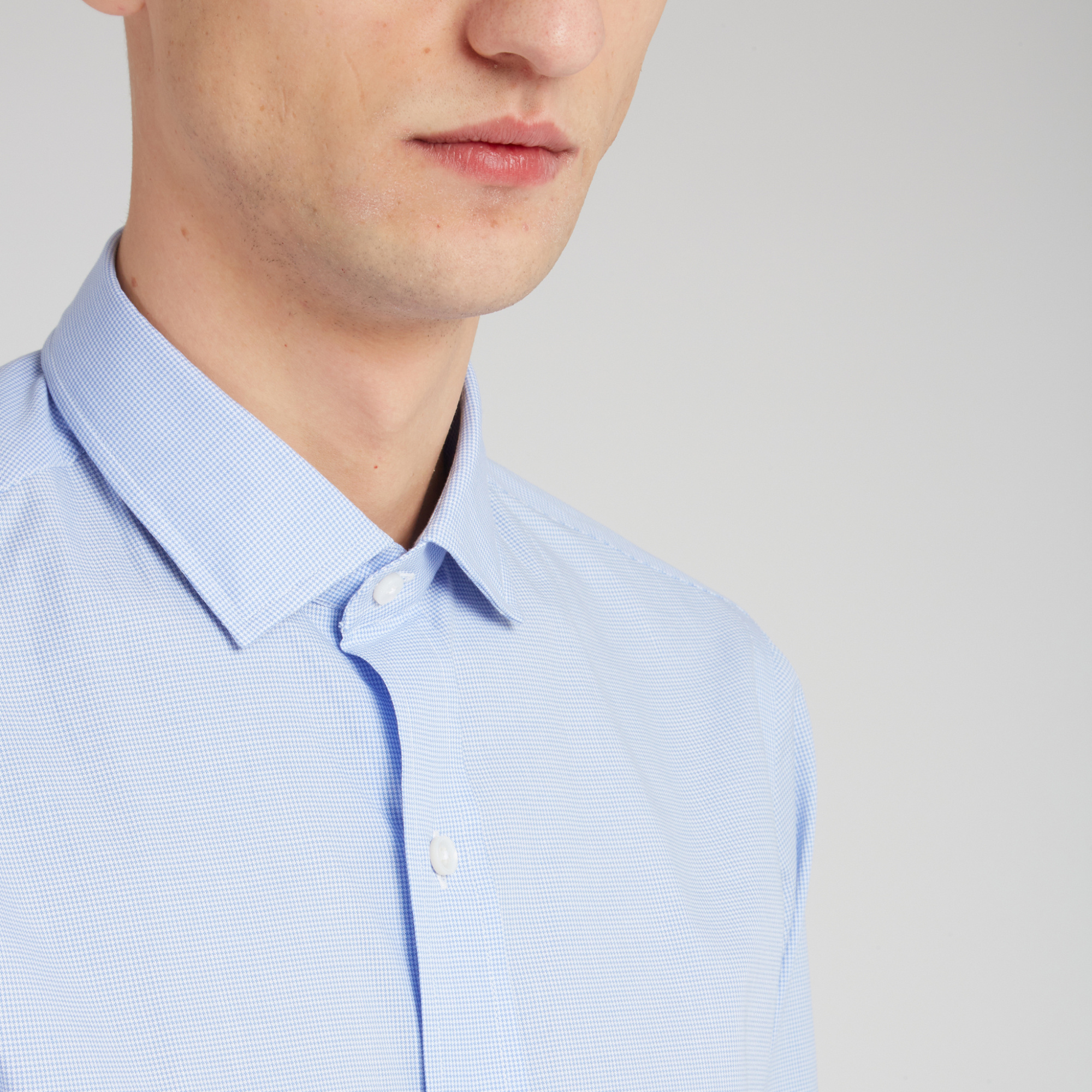Salvatore Piccolo Button-up Long-sleeved Shirt In Blue