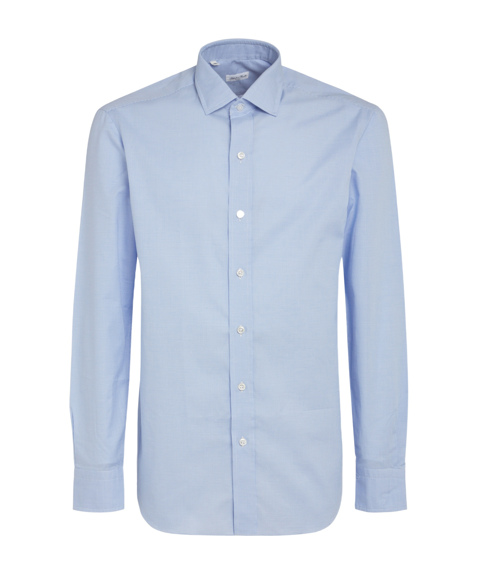 Salvatore Piccolo Button-up Long-sleeved Shirt In Blue