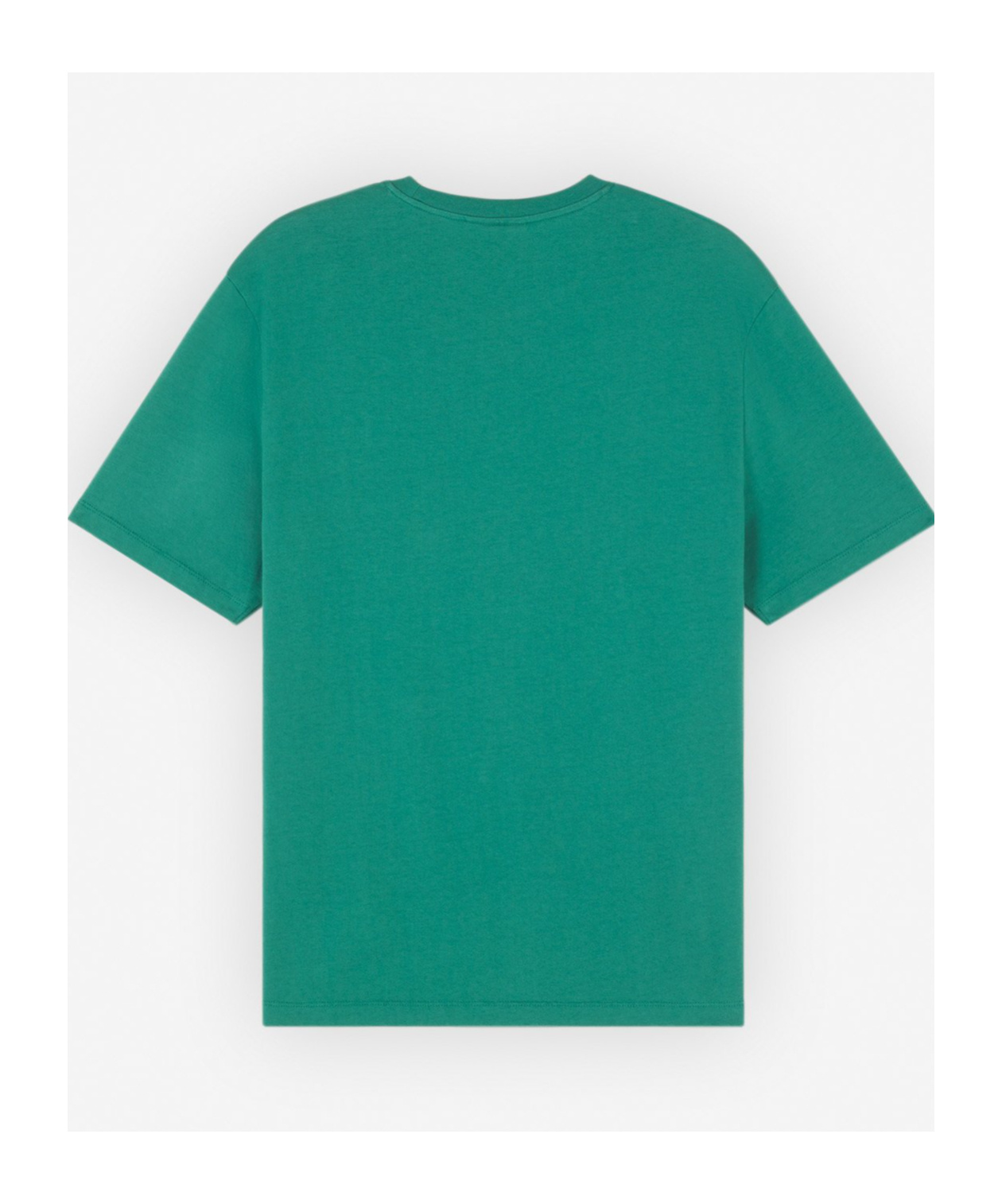 Maison Kitsuné Fox Head Patch Regular Tee Shirt In Green