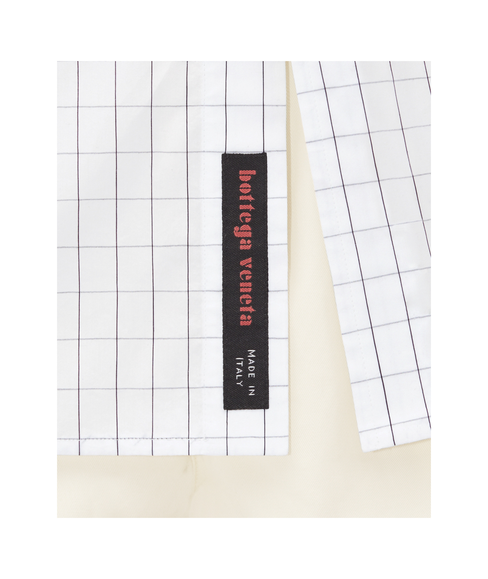 Bottega Veneta Check-pattern Layered Shirt In White