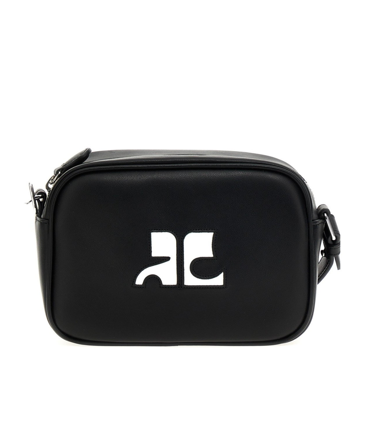 Courrèges Reedition Zipped Camera Bag In Black