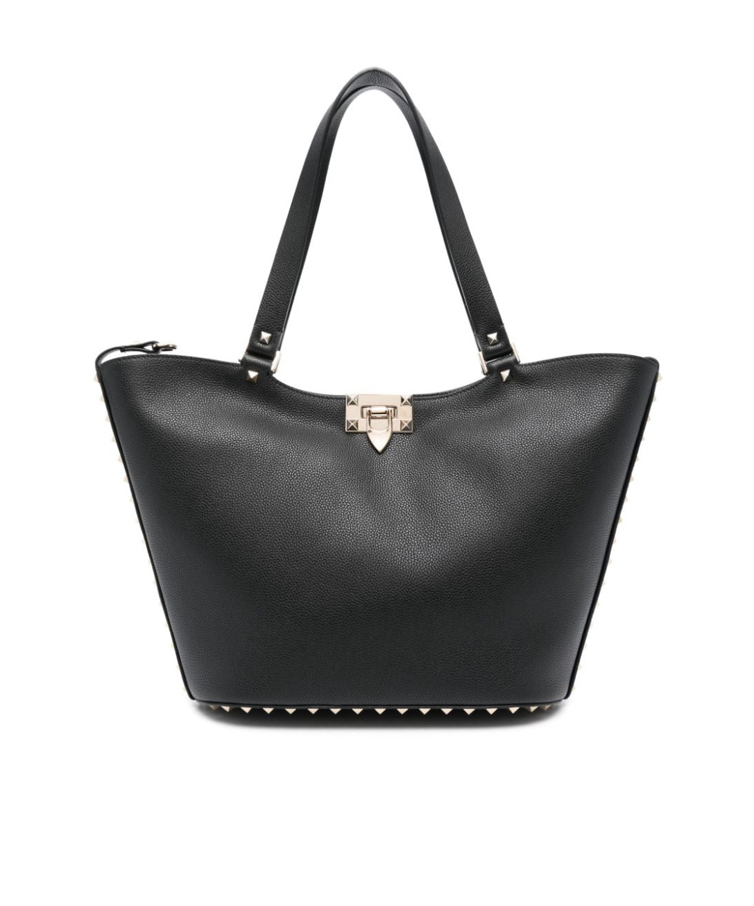 Valentino Women's Rockstud Small Tote Bag In Black