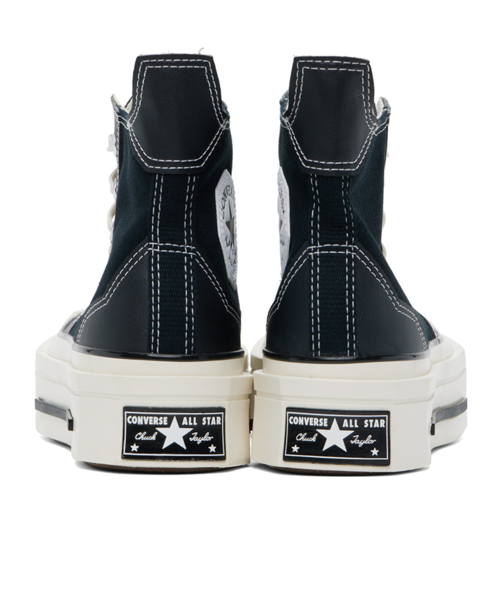 Converse Gender Inclusive Chuck 70 De Luxe Square Toe Platform High Top Sneaker In Black