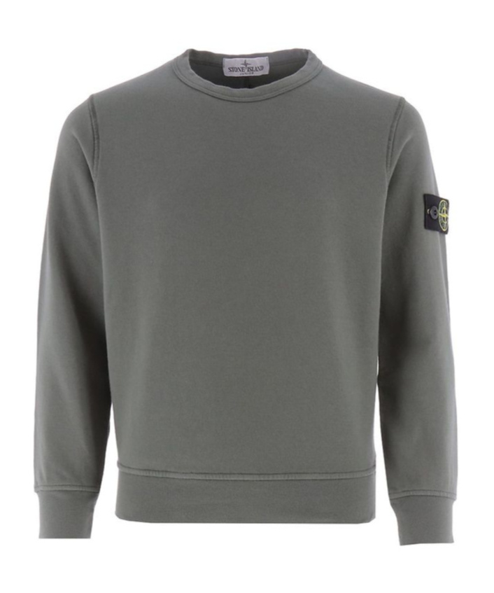 Stone Island Compass-badge Sweatshirt In Green