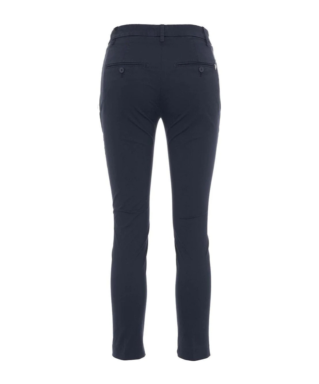 Dondup Cropped Slim Fit Trousers In Blue