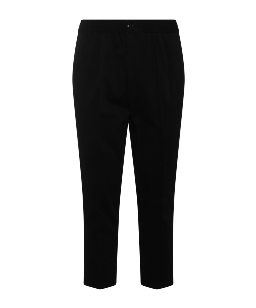 AMI ALEXANDRE MATTIUSSI AMI ELASTIC WAIST STRAIGHT LEG TROUSERS