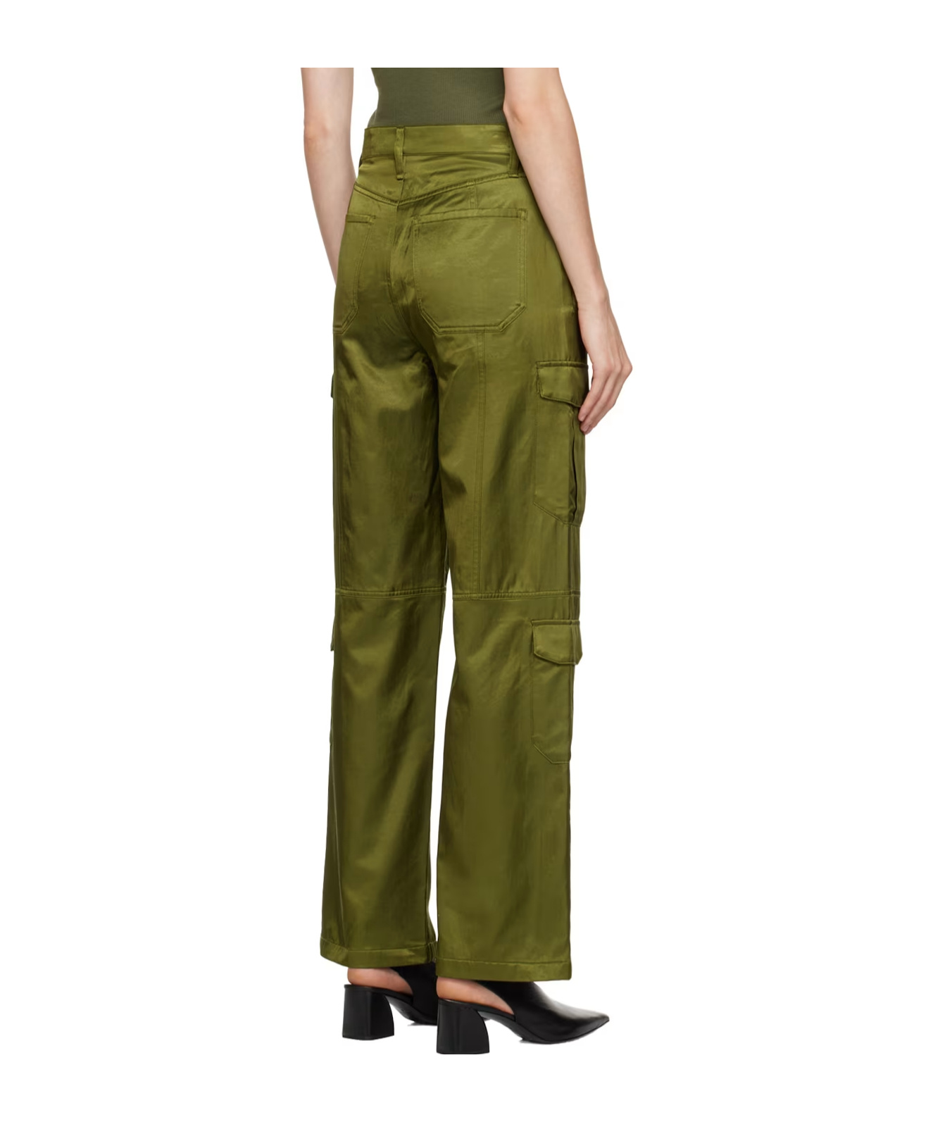 Rag & Bone Cailyn Overalls Casual Pants In Green