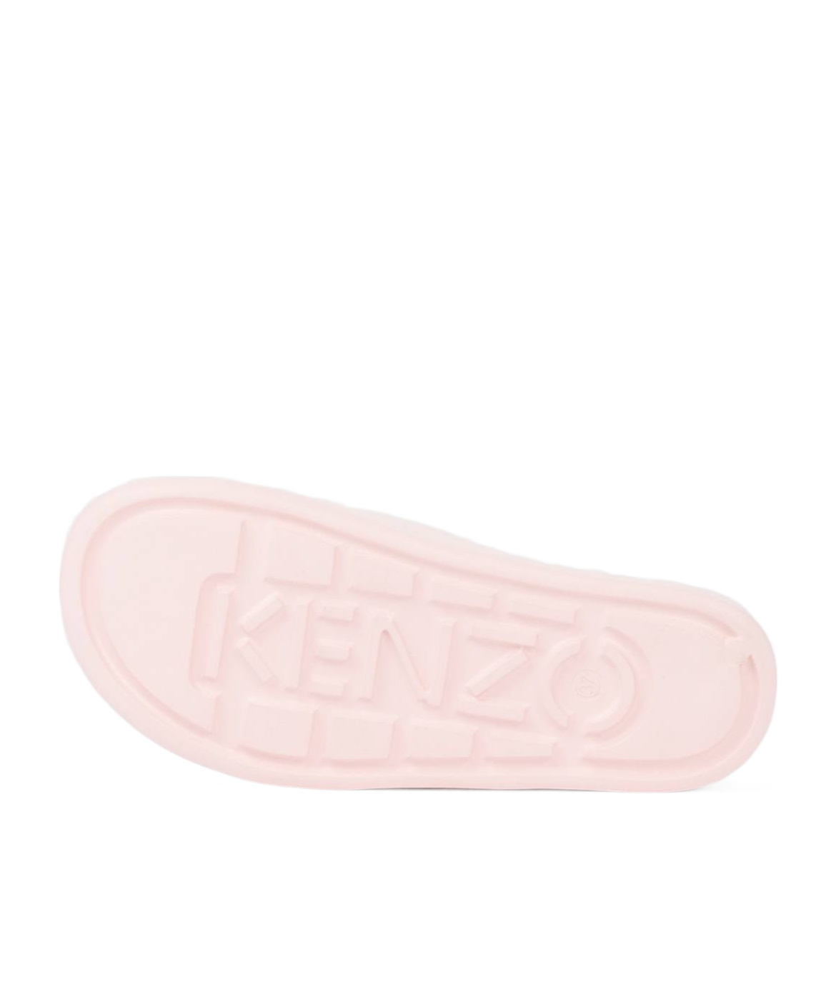 Kenzo Boke-flower Branded Slides In Pink