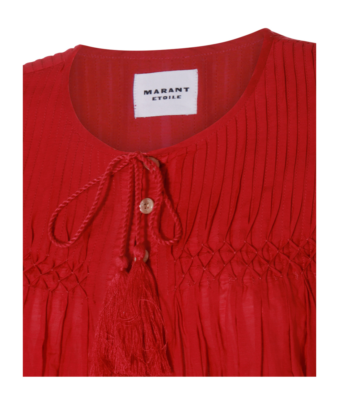 ISABEL MARANT ÉTOILE ISABEL MARANT ÉTOILE PLEAT DETAILED BUTTONED BLOUSE