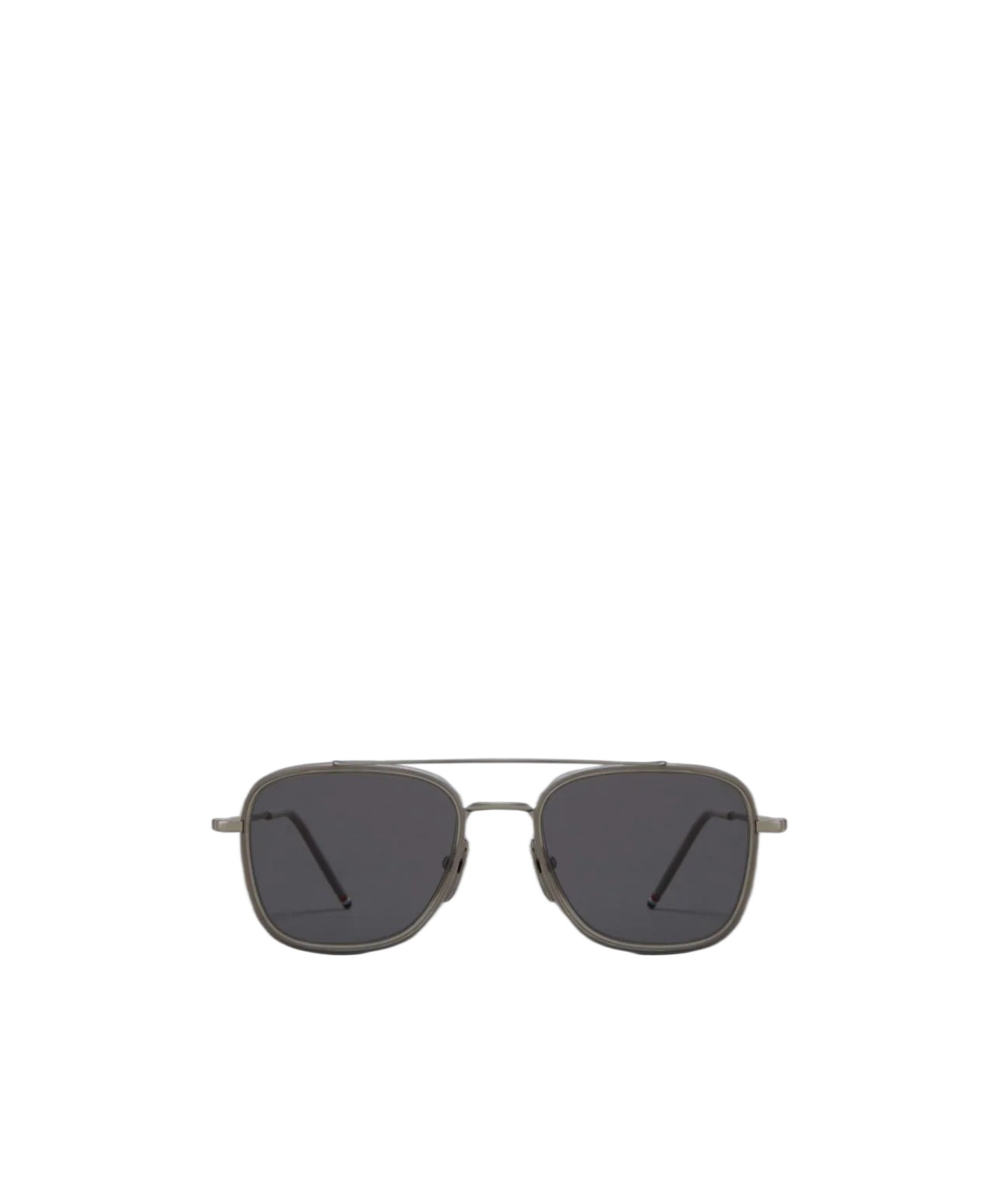 Thom Browne Rectangular Pilot Sunglasses In Black