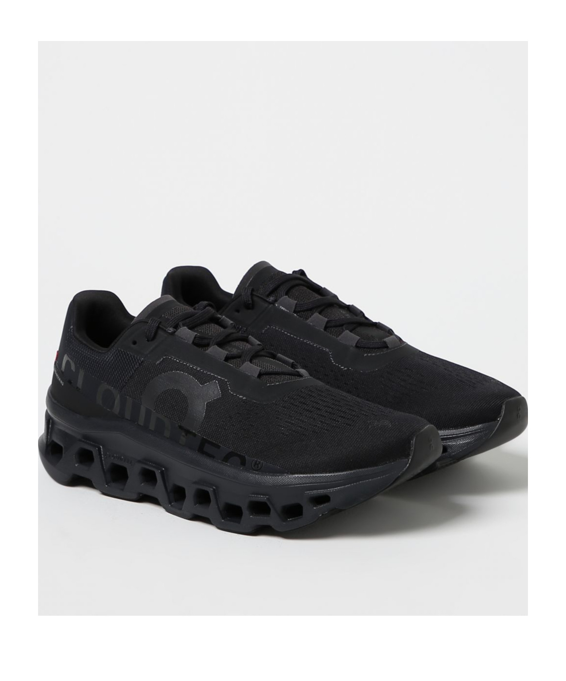 On Running Lace-up Low-cut Sneakers In Black