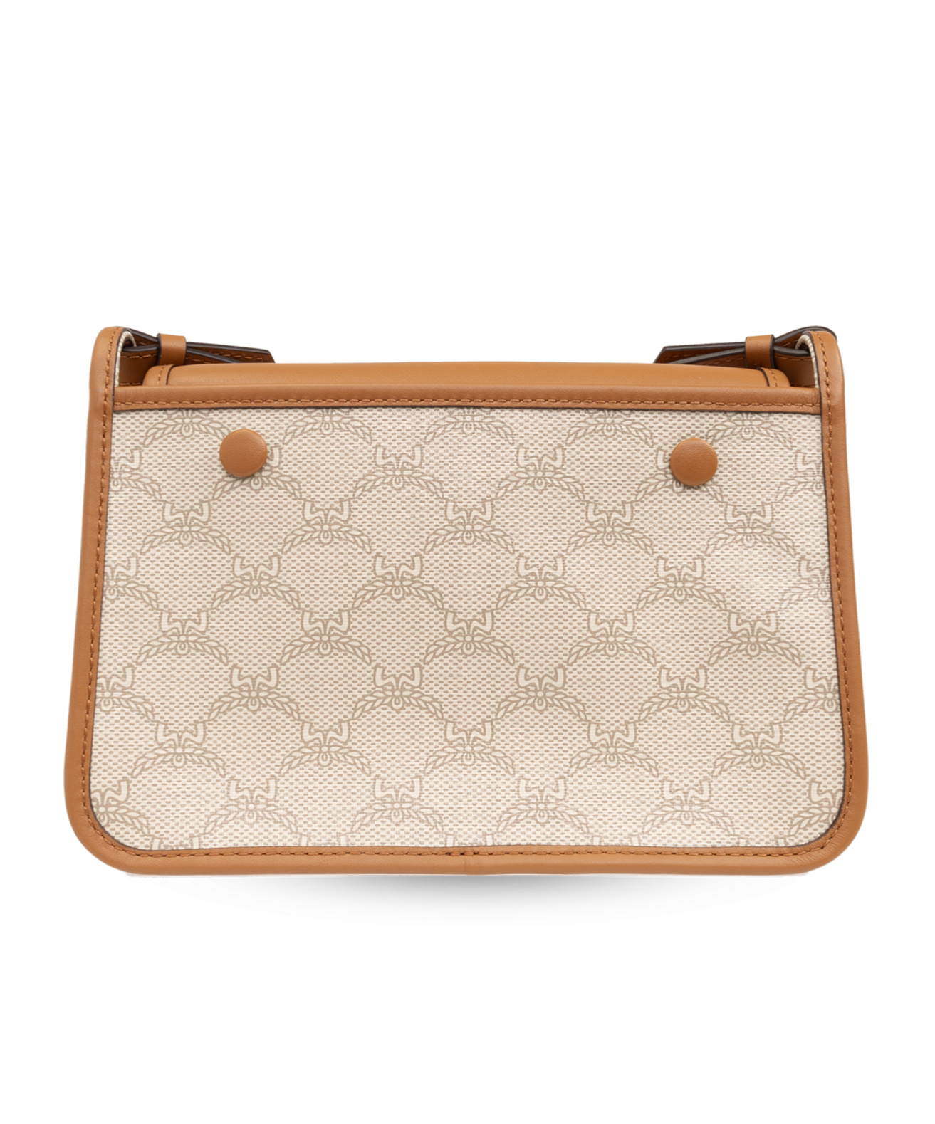 Shop Mcm Lauretos Mini Crossbody Bag In Nude