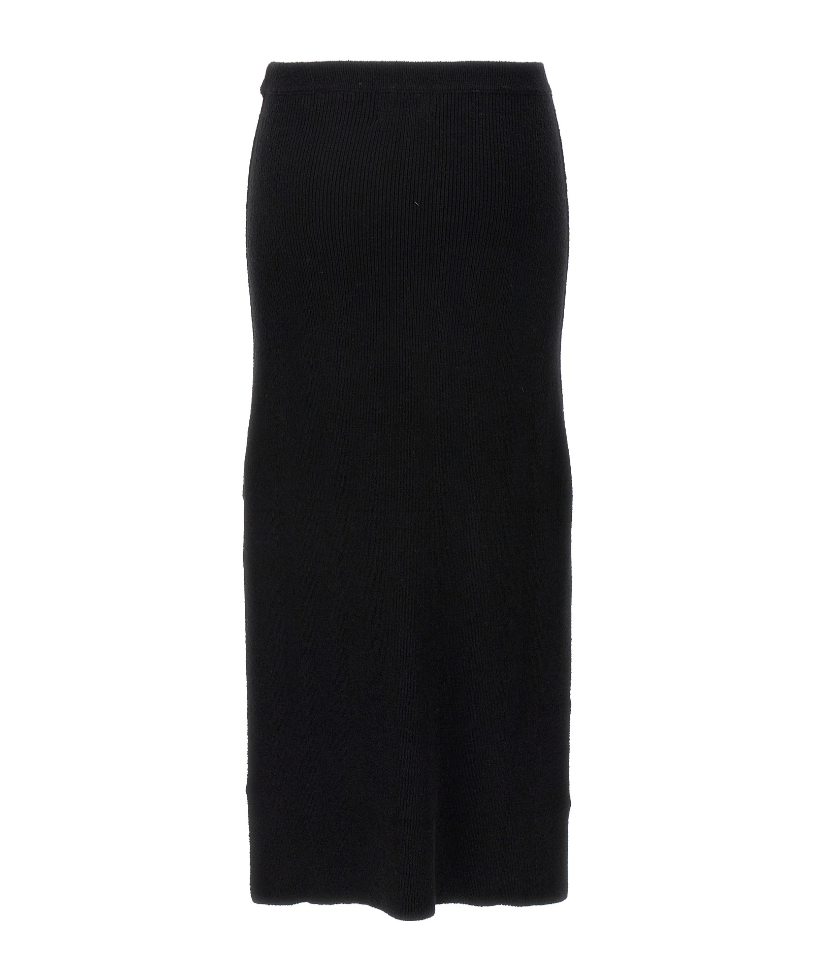 Shop Loulou Studio Aalis Knitted Midi Skirt In Black