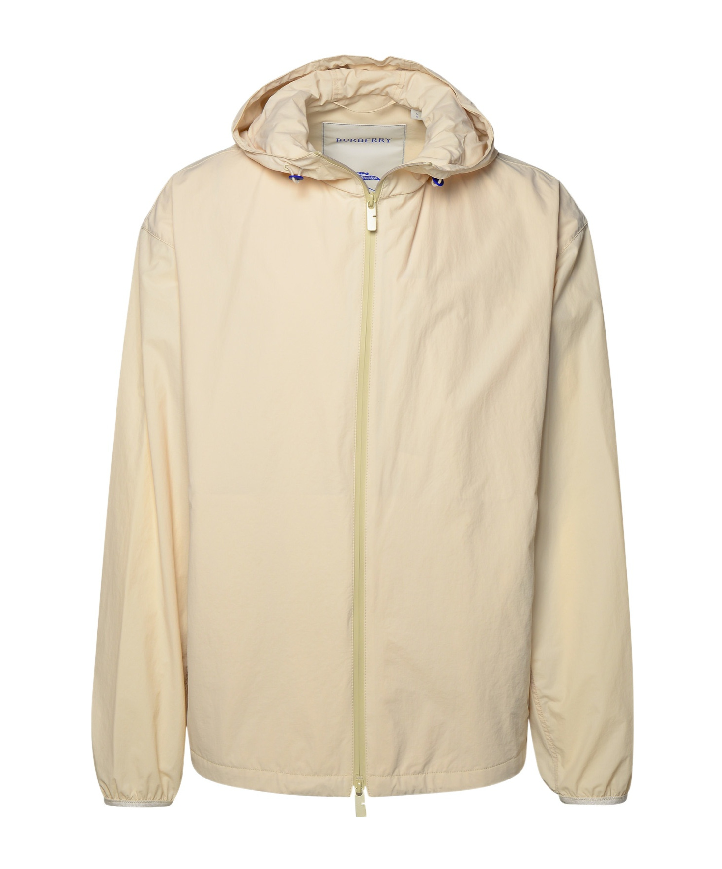 Burberry Equestrian Knight-motif Hooded Jacket In Nude