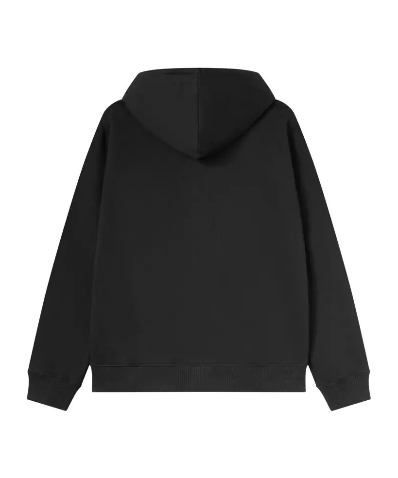 Kenzo Logo Hooded Sweater In Black
