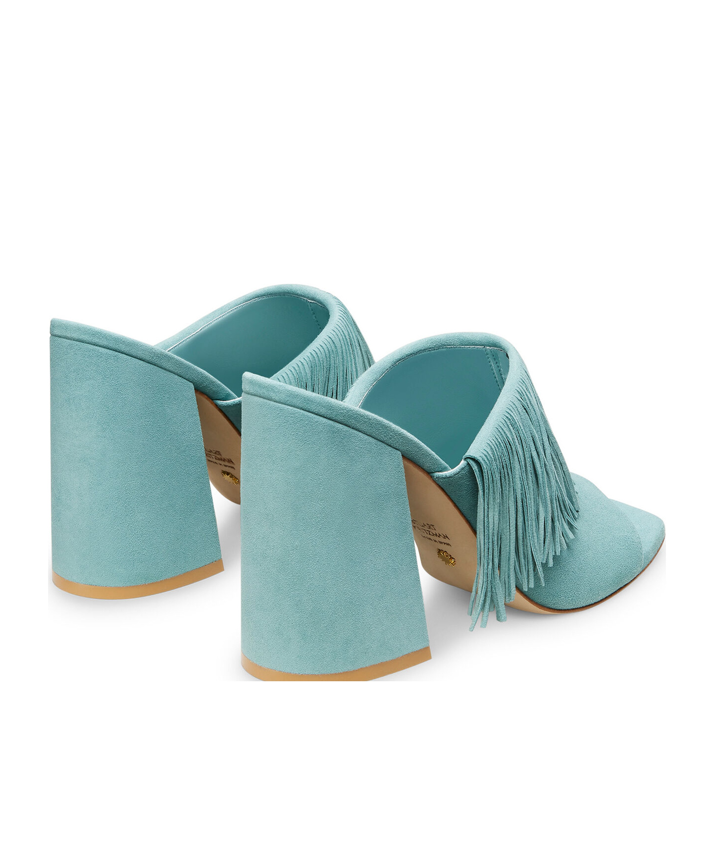 Stuart Weitzman Tia Tassel High-heeled Sandals In Blue