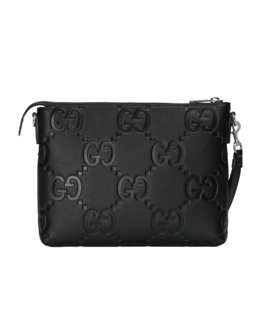 Gucci Gg Jumbo Medium Crossbody Bag In Black