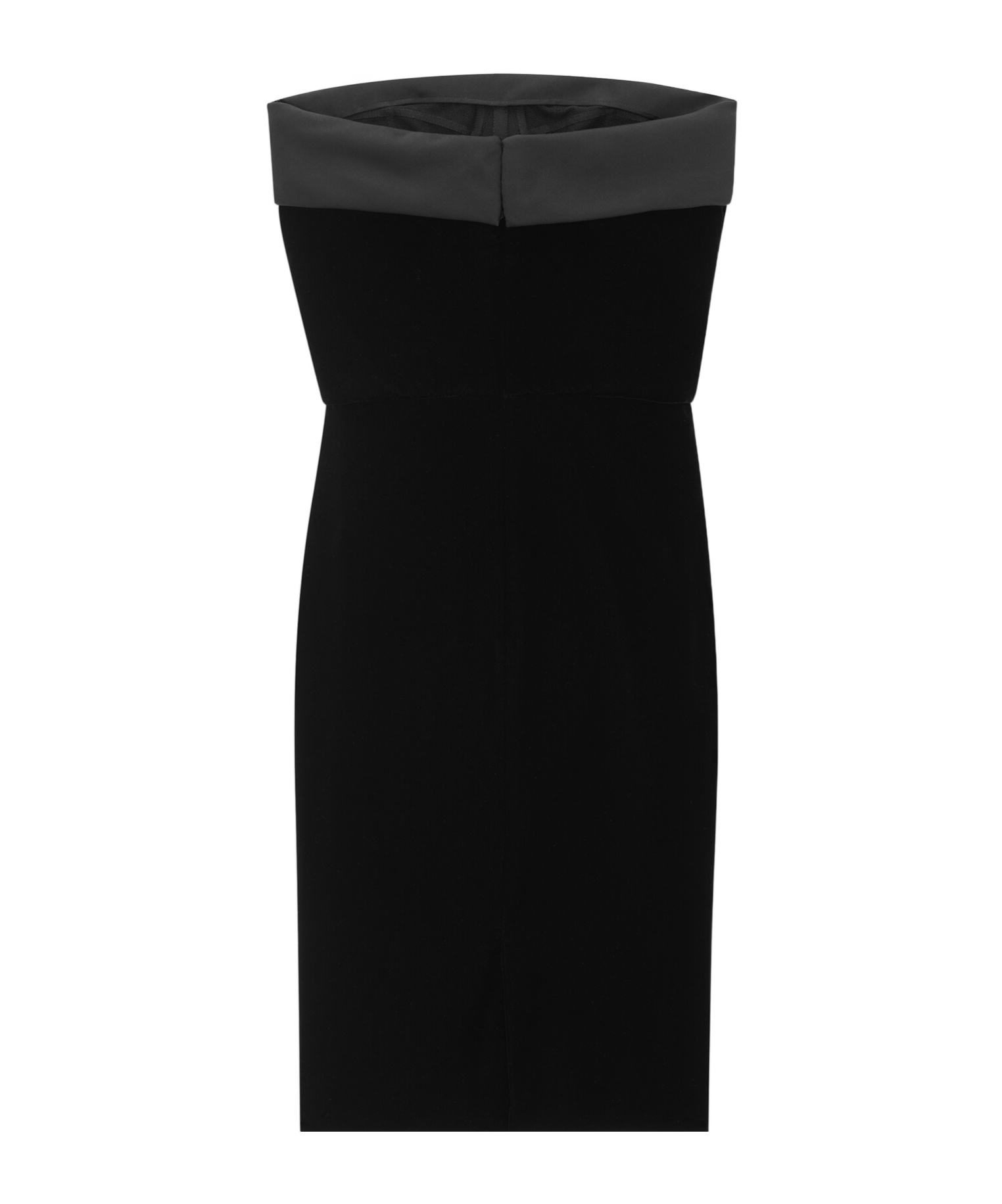 Saint Laurent Bandeau Tube Dress In Black