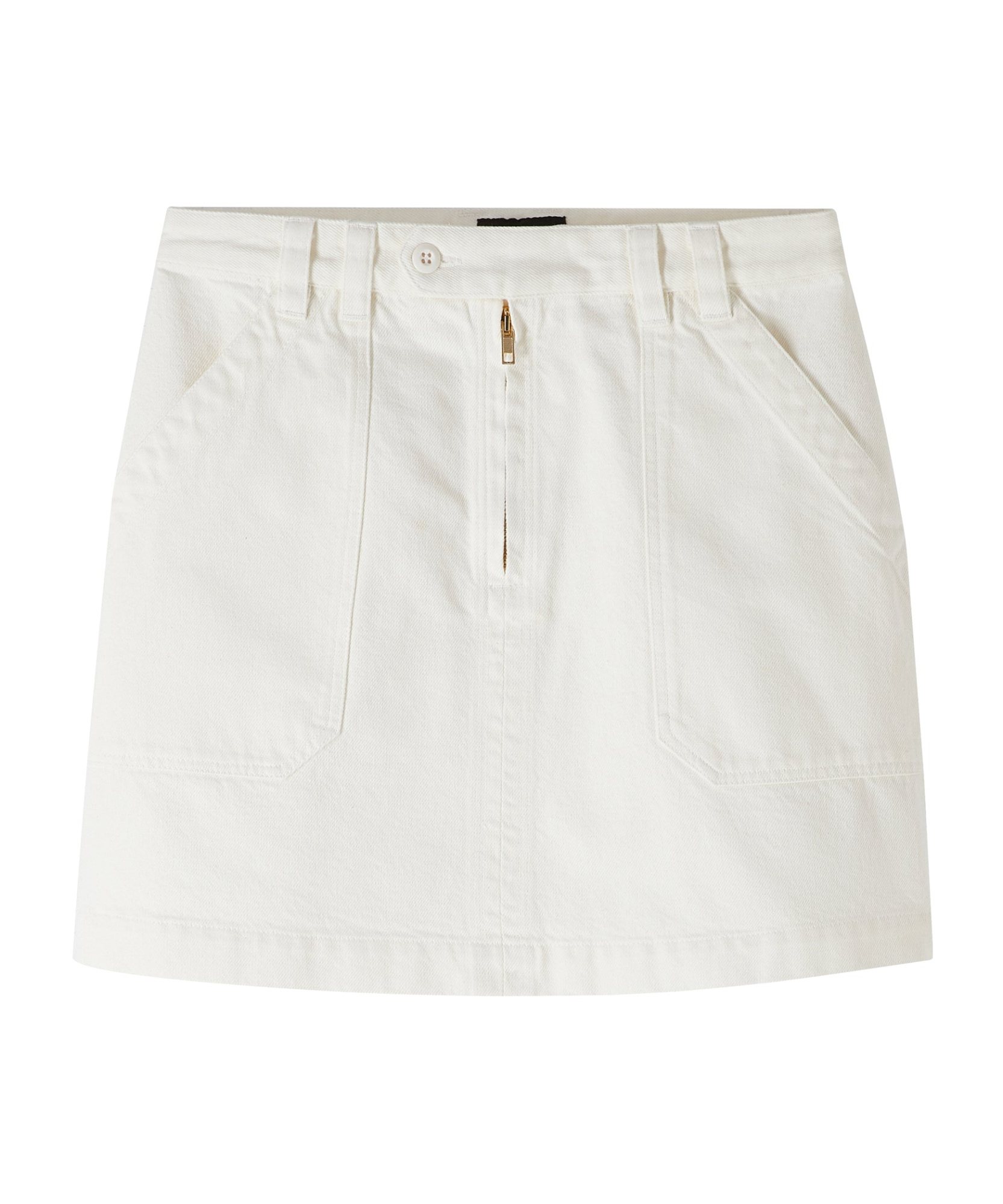 Apc Sarah Denim Mini Skirt In White