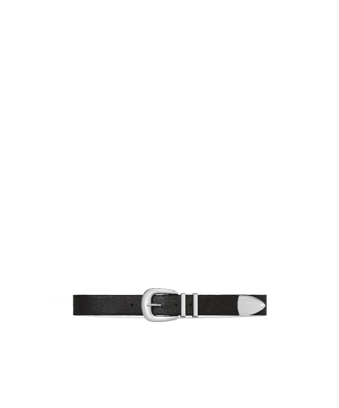 Celine Large Logo Belt In Black