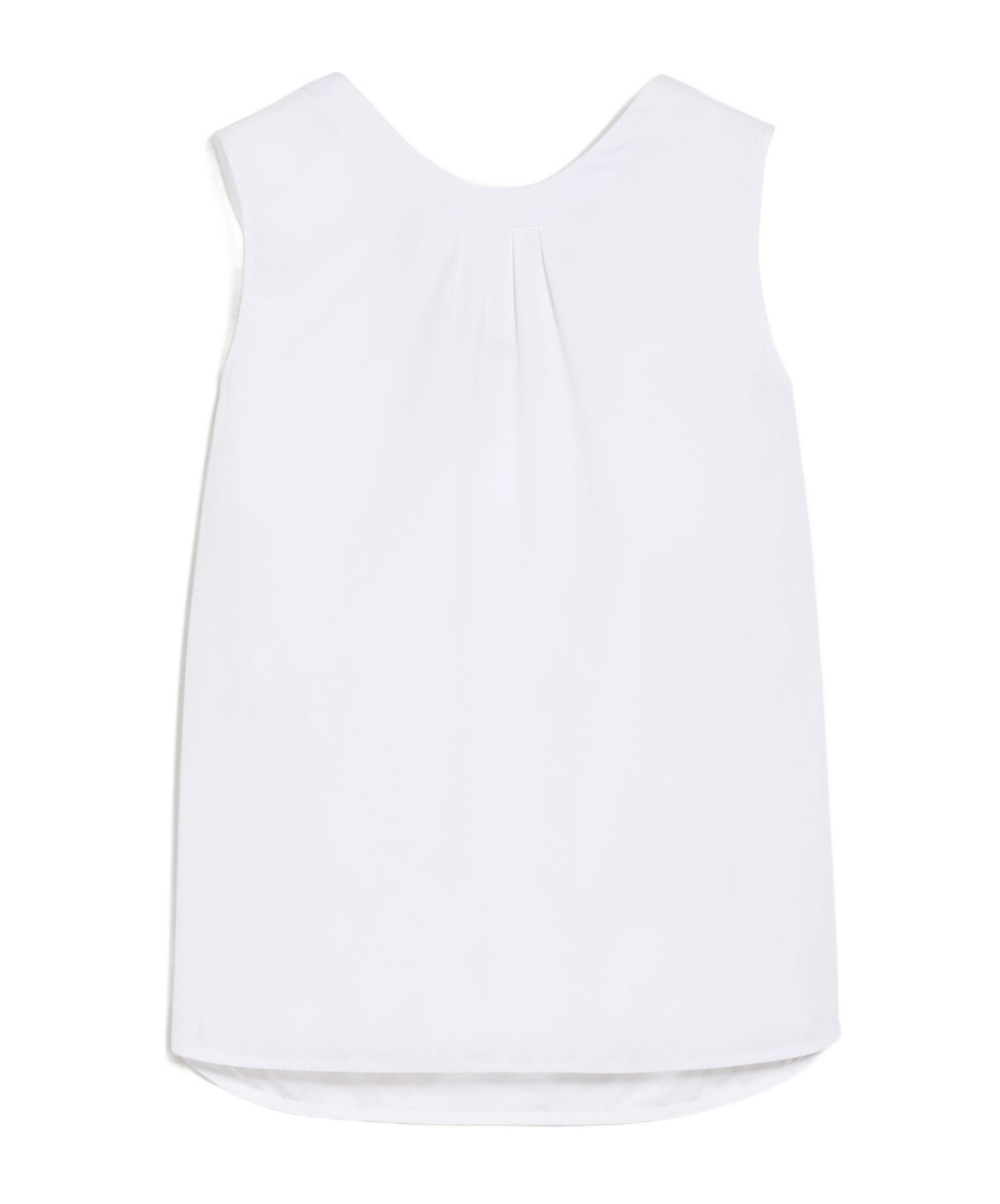 Max Mara Ofelia Sleeveless Poplin Top In White