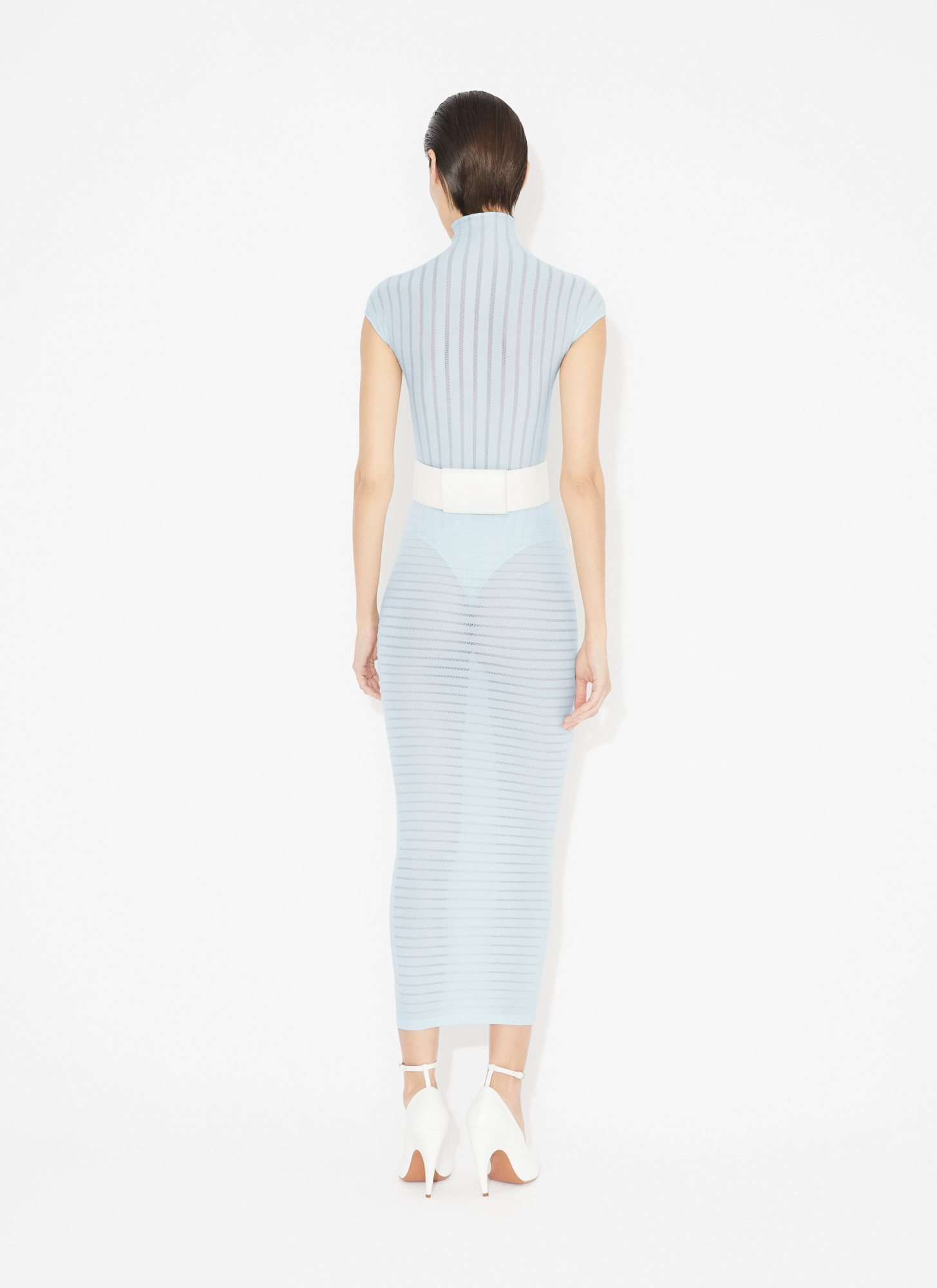 ALAÏA ALAÏA STRIPED TUBE SKIRT