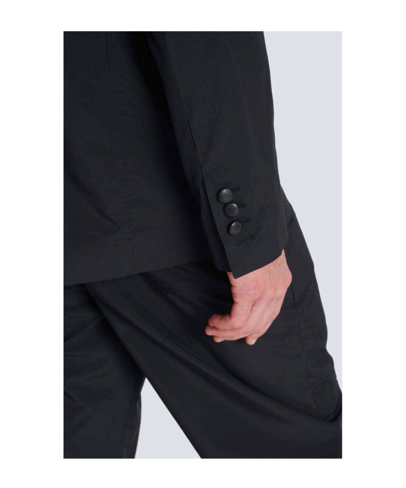 Balmain 6-button Double-breasted Blazer In Black