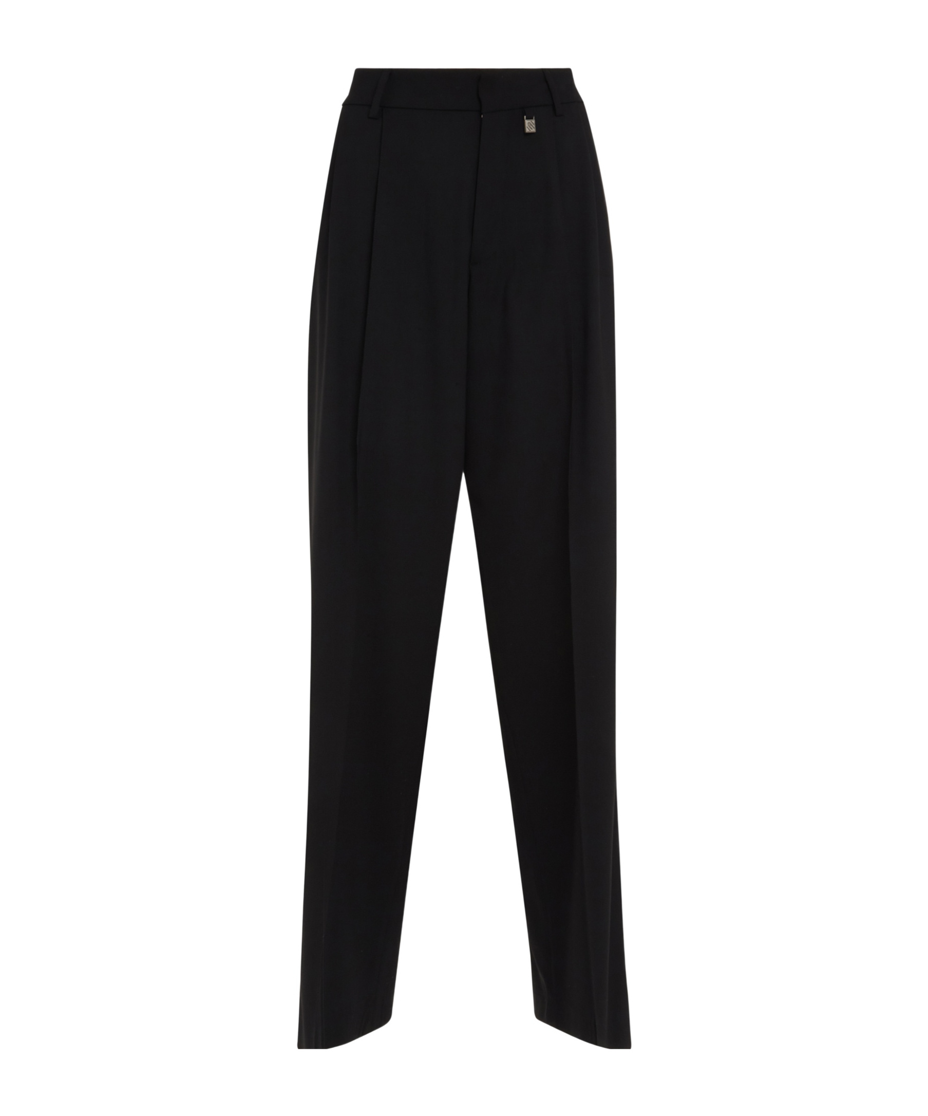 Giuseppe Di Morabito Wool Tailoring High Waist Straight Pants In Black