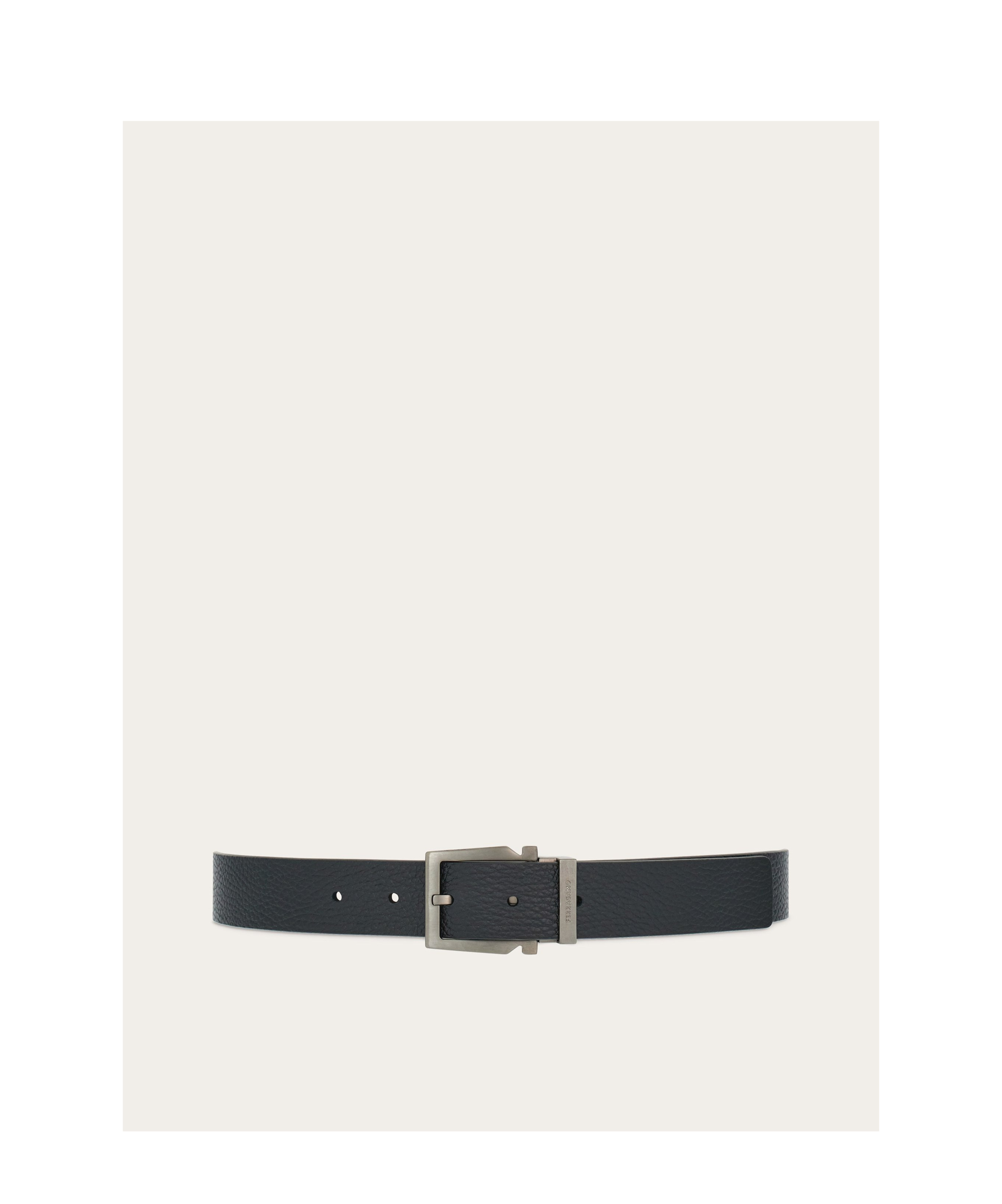 Ferragamo Salvatore  Reversible Belt In Black