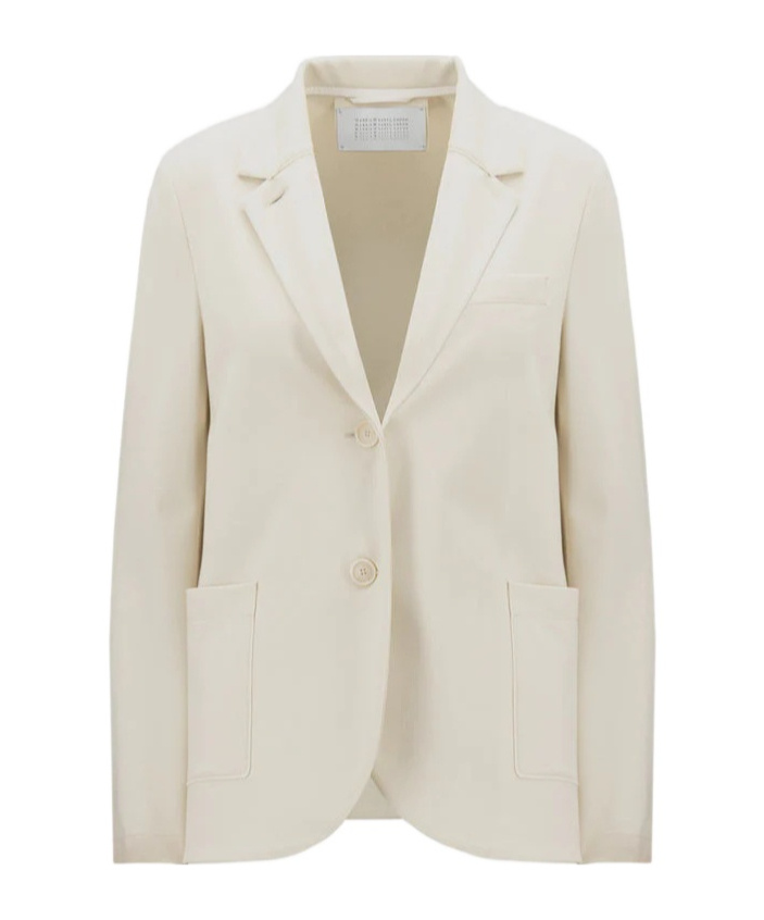 Harris Wharf London Notched-lapels Single-breasted Blazer In White