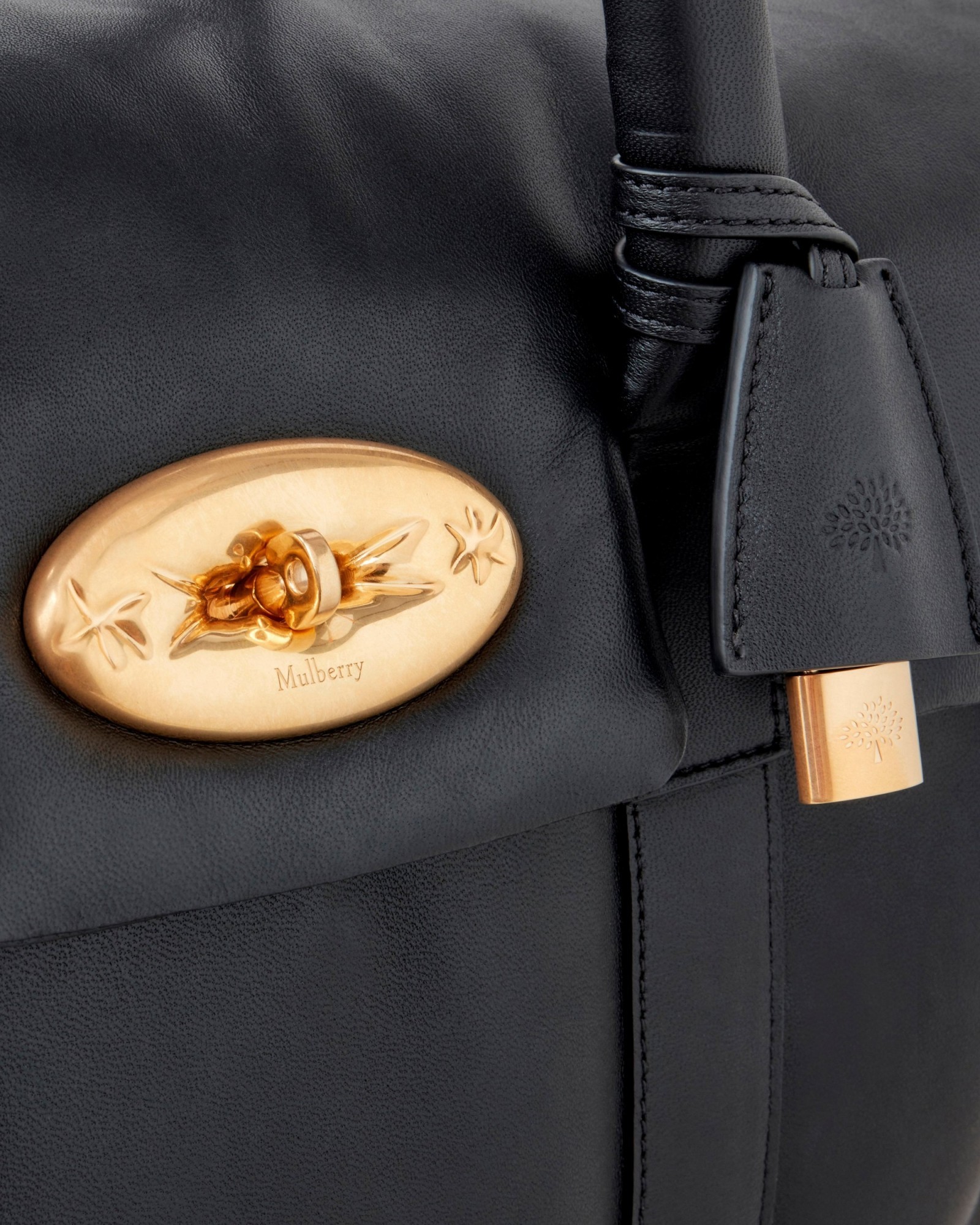 Mulberry Bayswater Bubble Tote Bag In Black