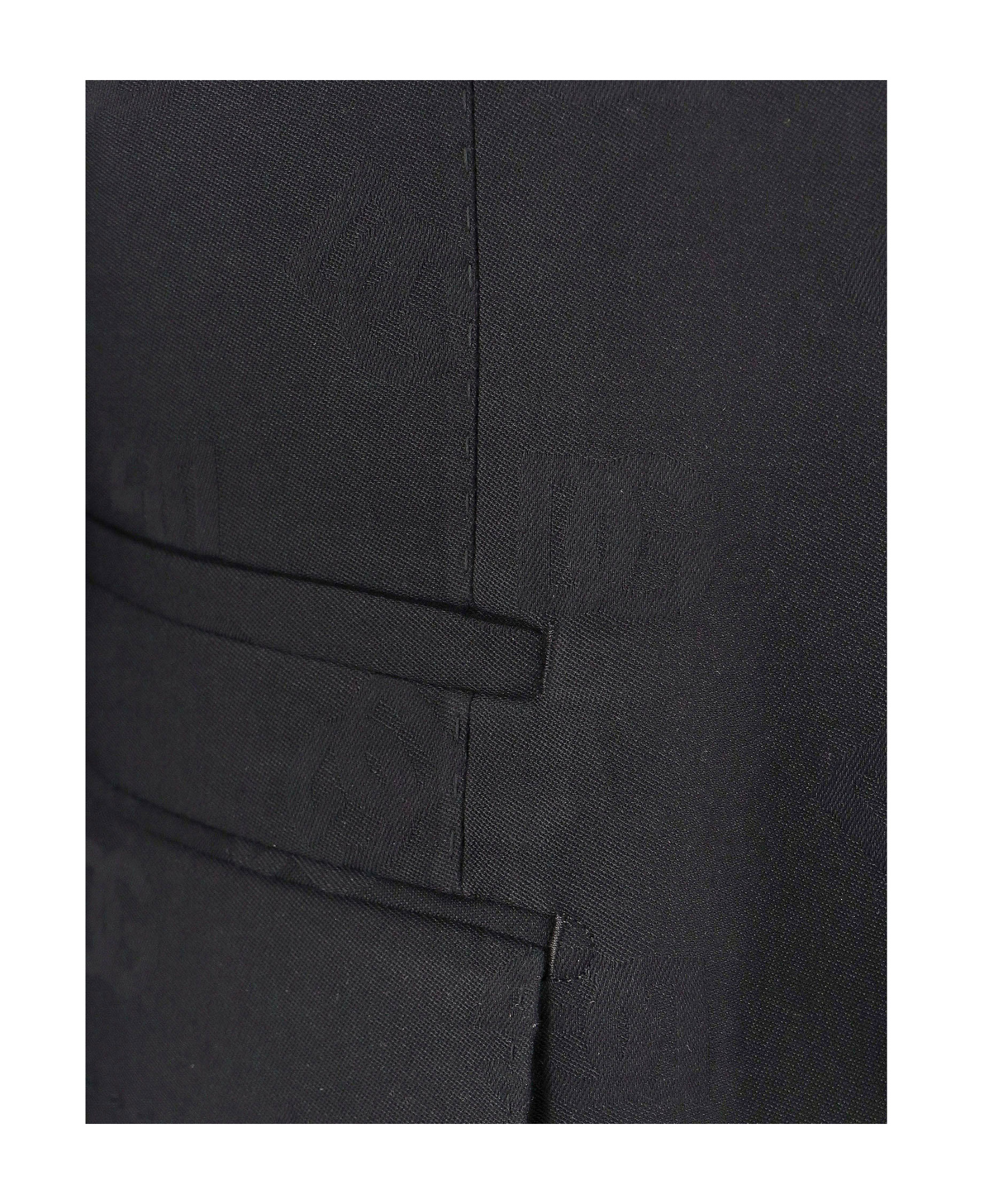 Dolce & Gabbana Wool Blazer With All-over Monogram In Black
