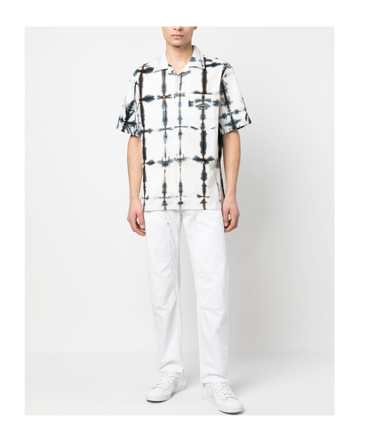 Nahmias Tie-dye Short-sleeve Shirt In White