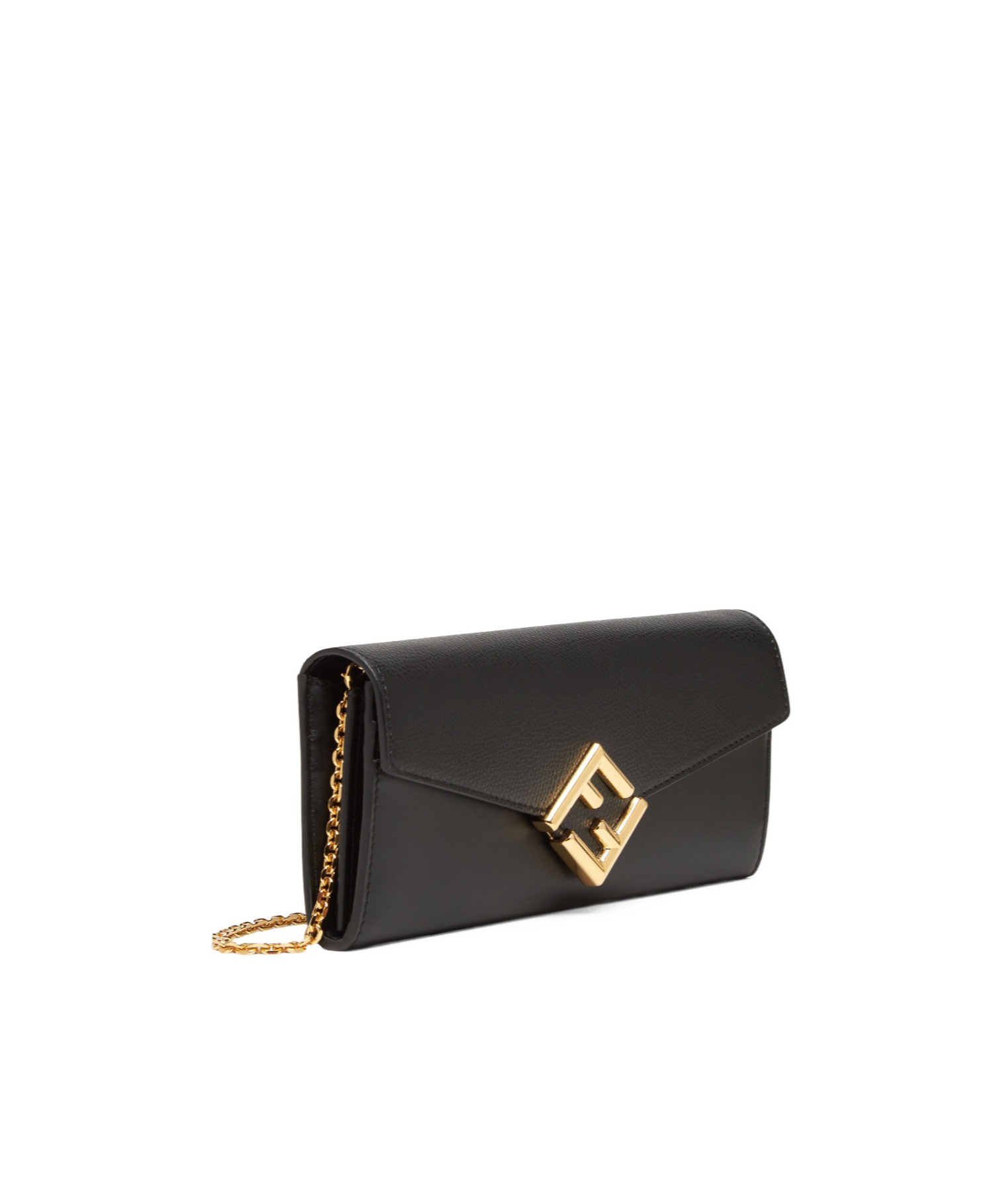 Fendi Ff Diamonds Continental Wallet In Black