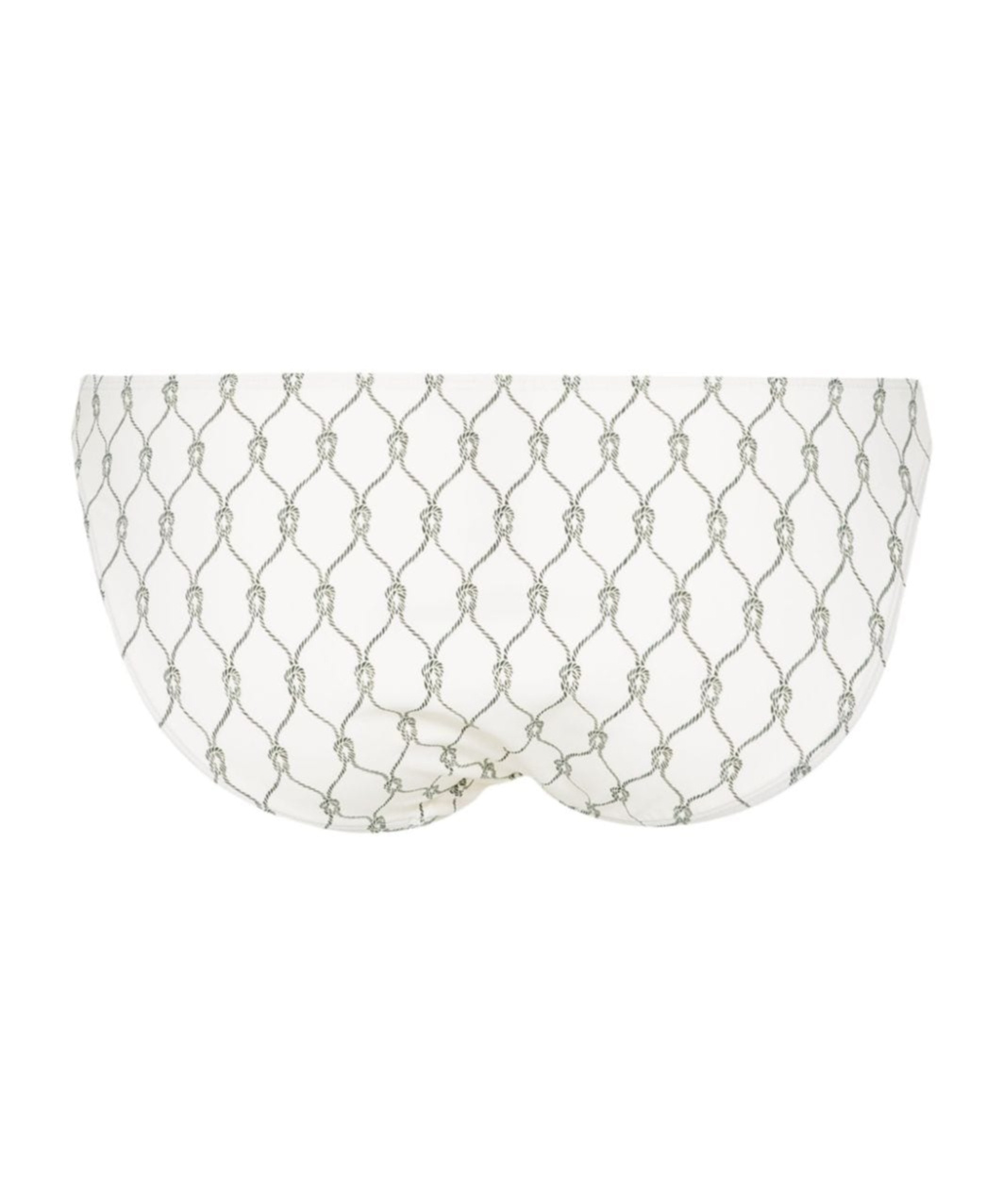 Tory Burch Knot-print Bikini Bottoms In White