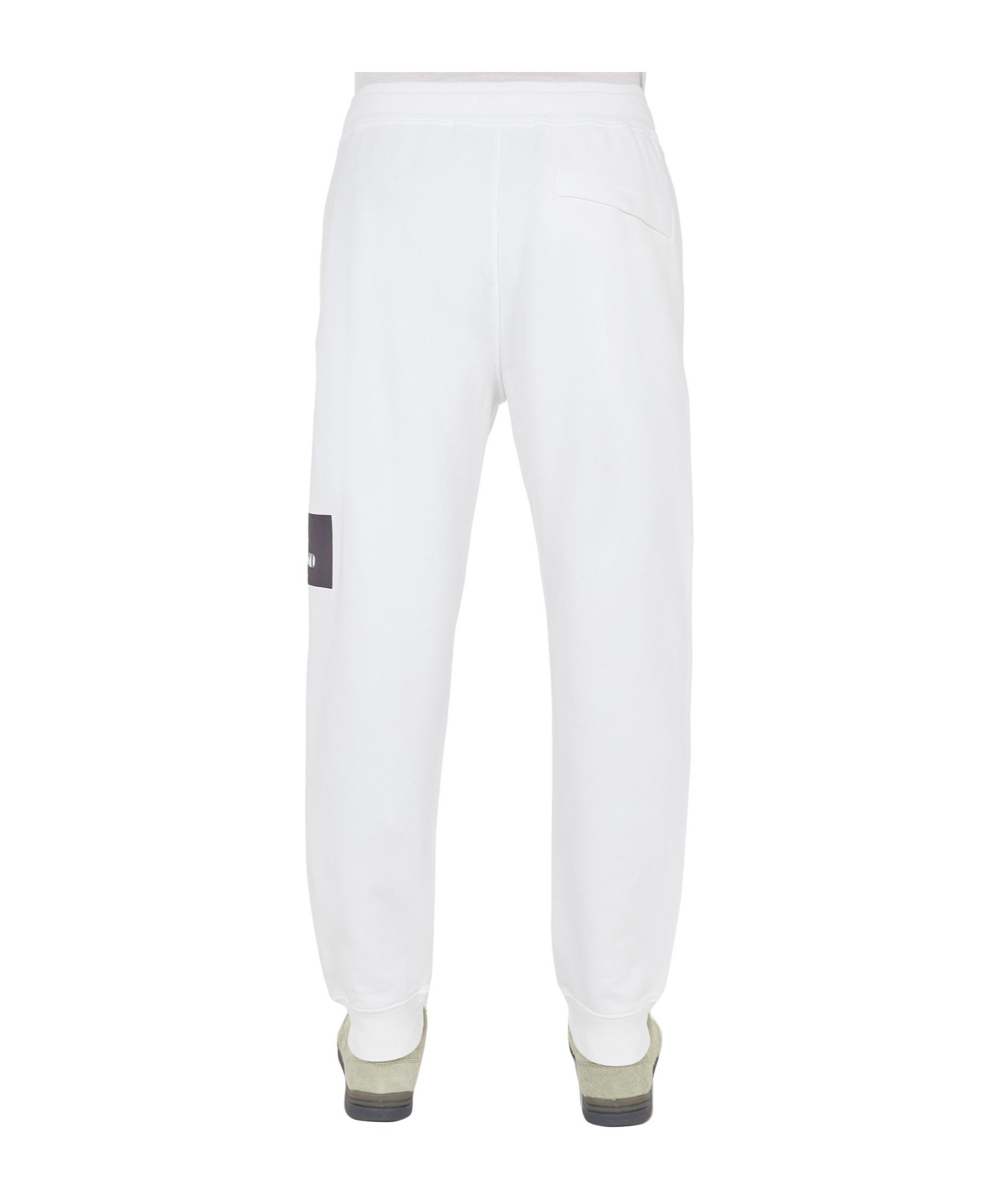 Stone Island Lace-up Sweatpants In White