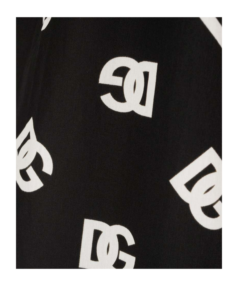 Dolce & Gabbana Dolce&gabbana Black Printed Cotton Shirt In Black