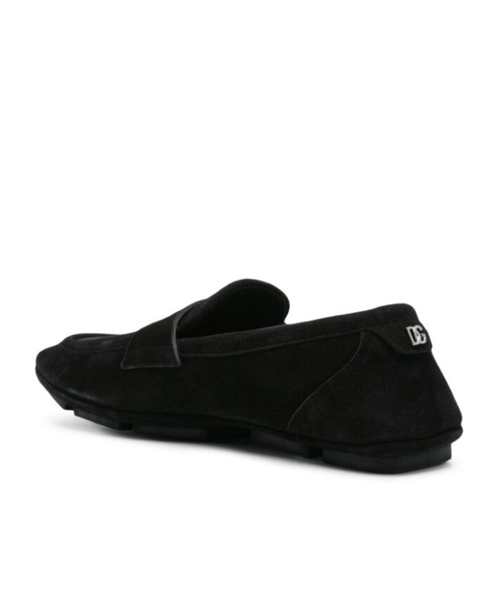 Dolce & Gabbana Dolce&gabbana Black Suede Loafer In Black